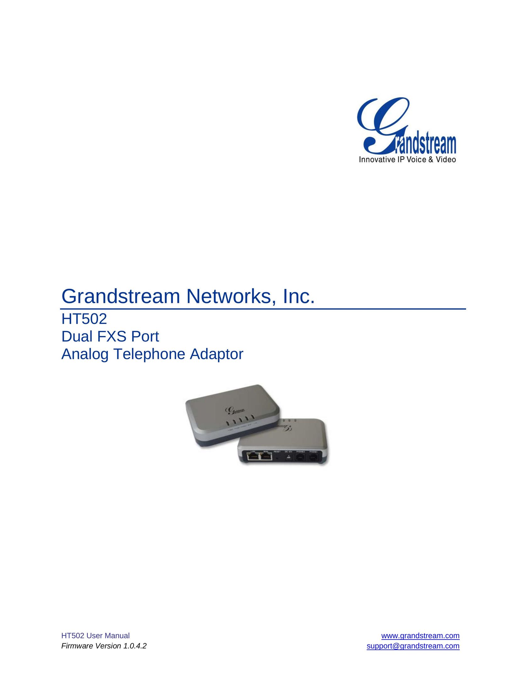 Grandstream Networks HT502 Modem User Manual