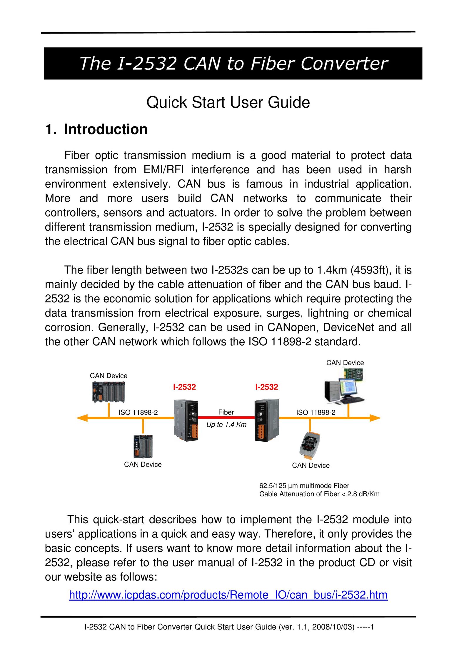 ICP DAS USA I-2532 Modem User Manual