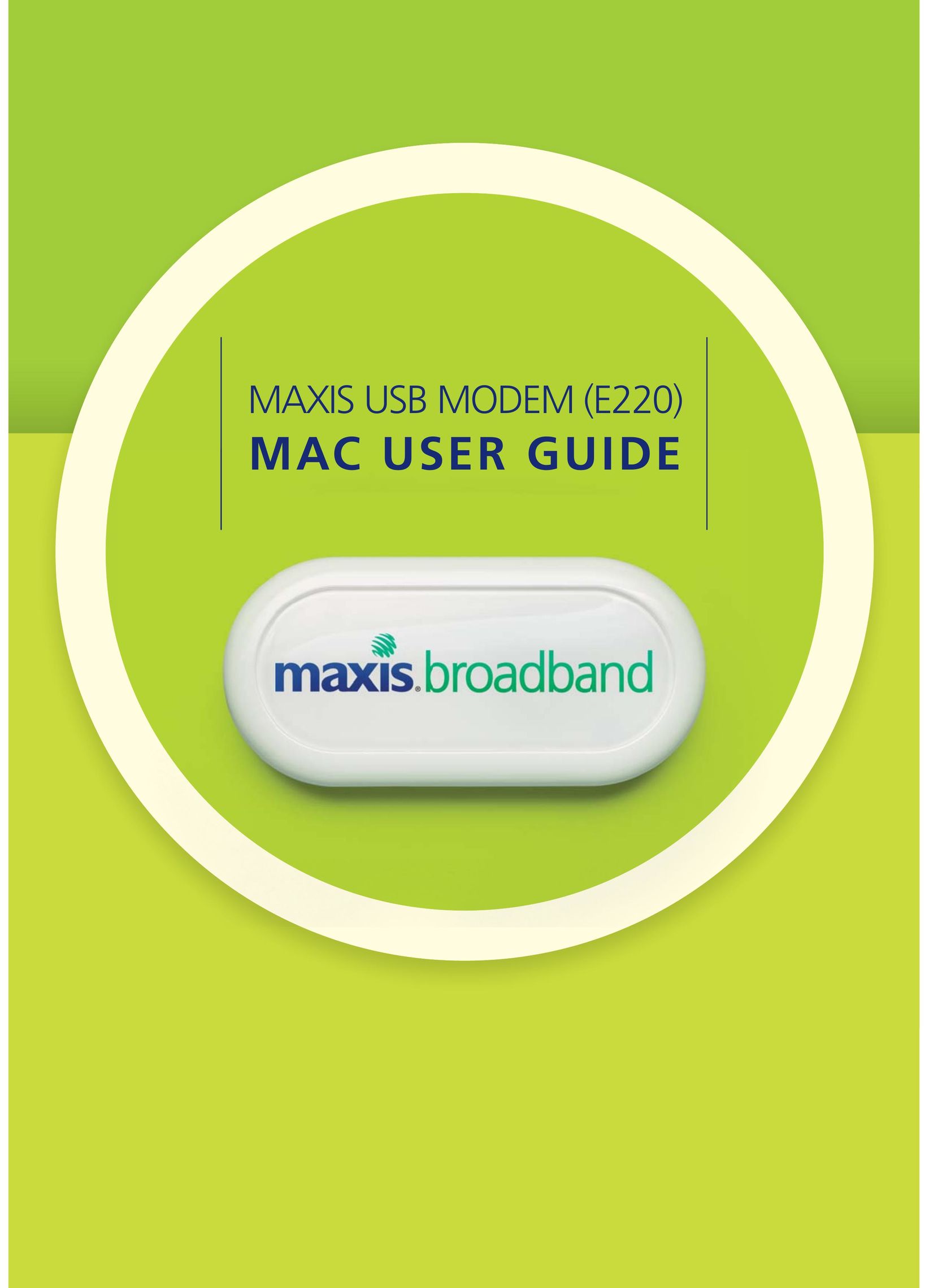 Maxis E220 Modem User Manual