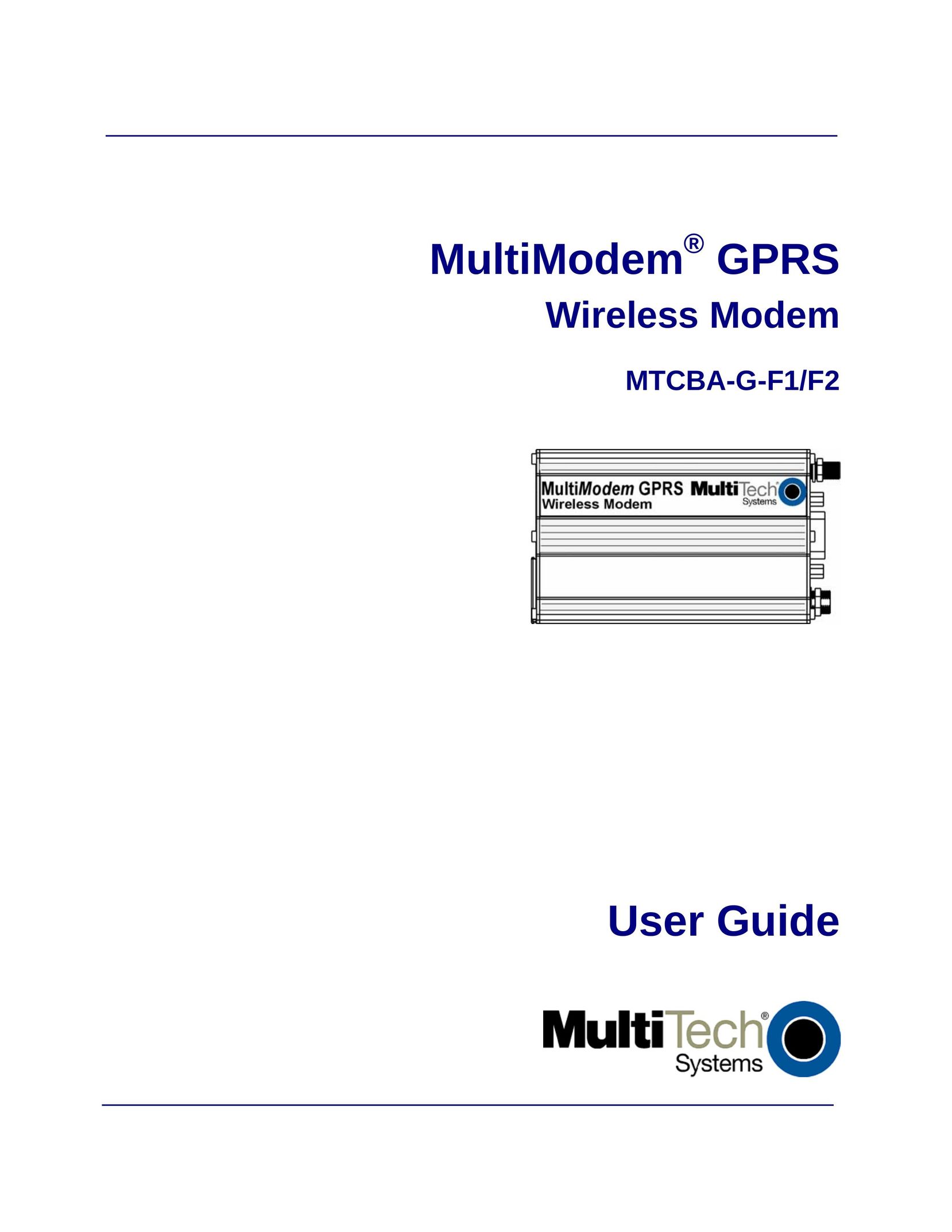 Multi-Tech Systems F2 Modem User Manual