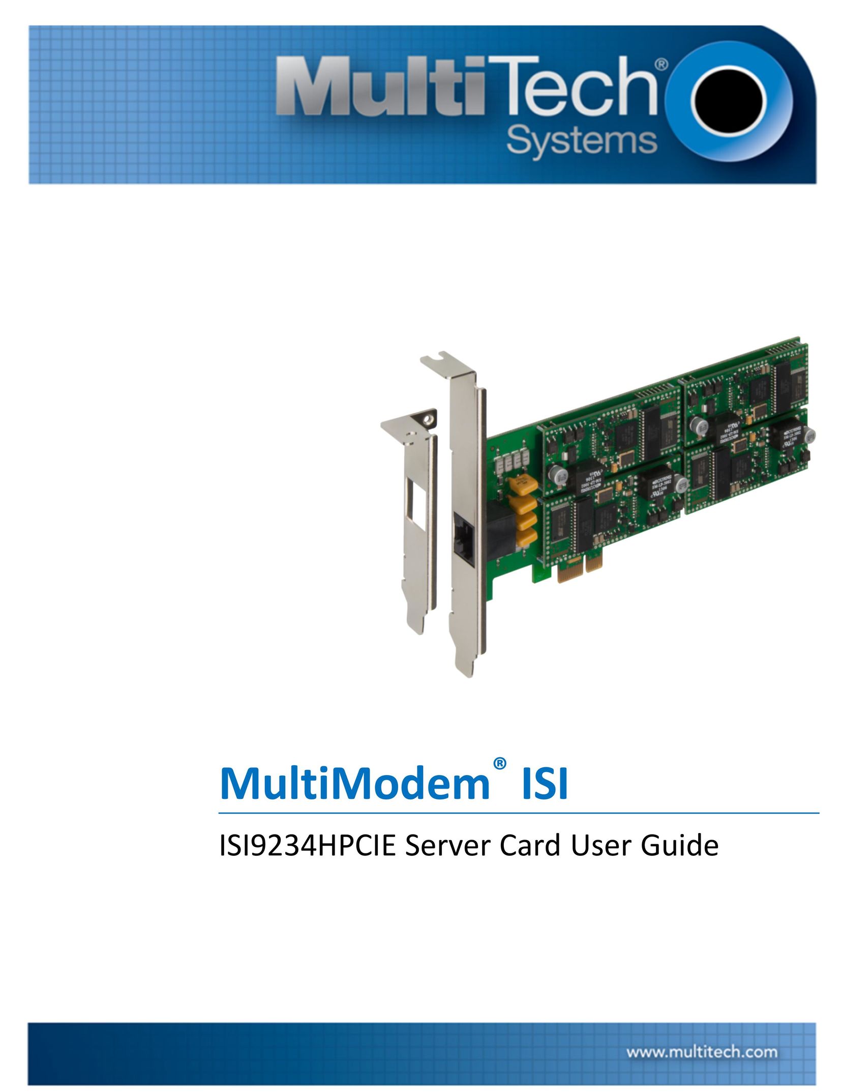 Multitech ISI9234HPCIE Modem User Manual