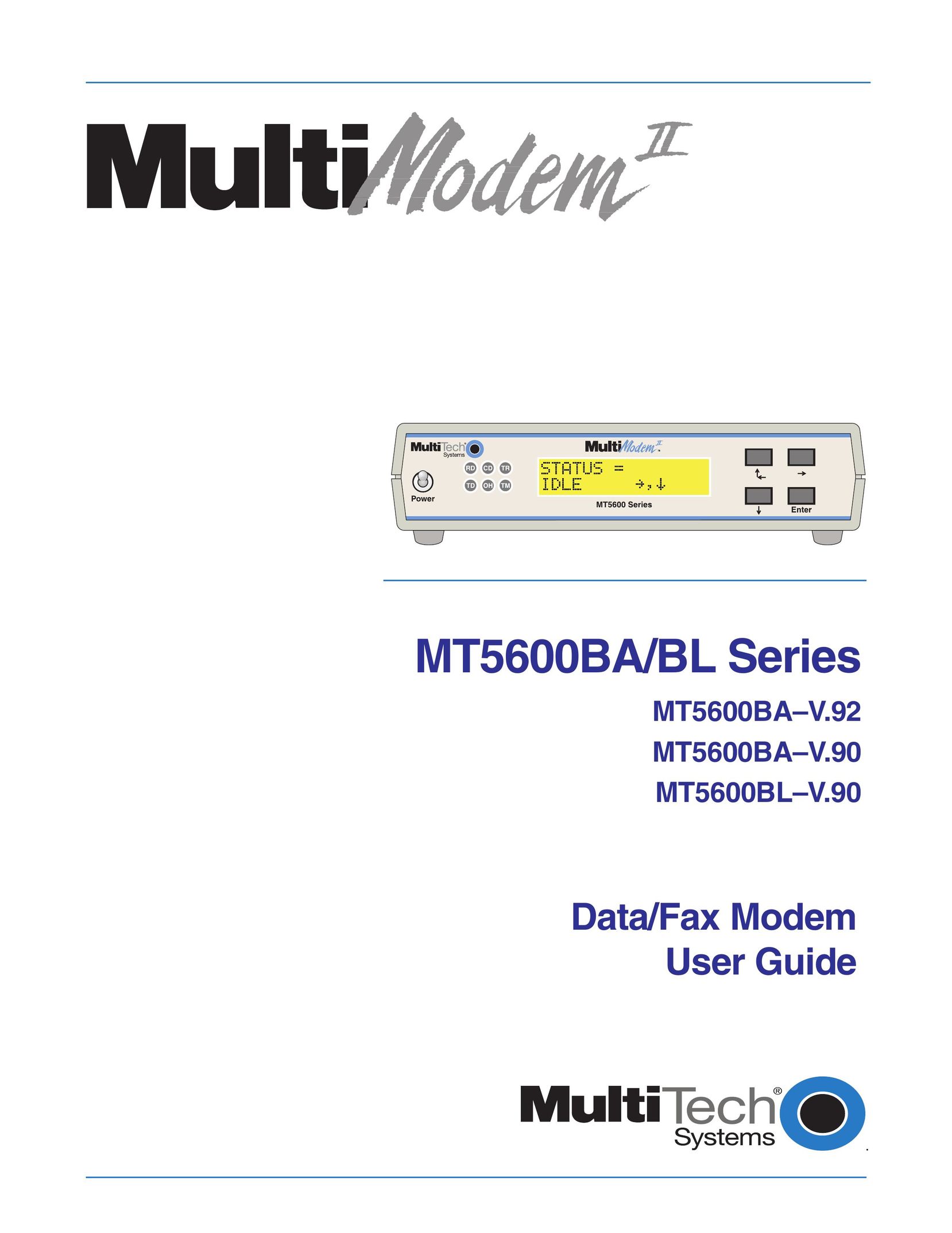 Multitech MT5600BAV.92 Modem User Manual