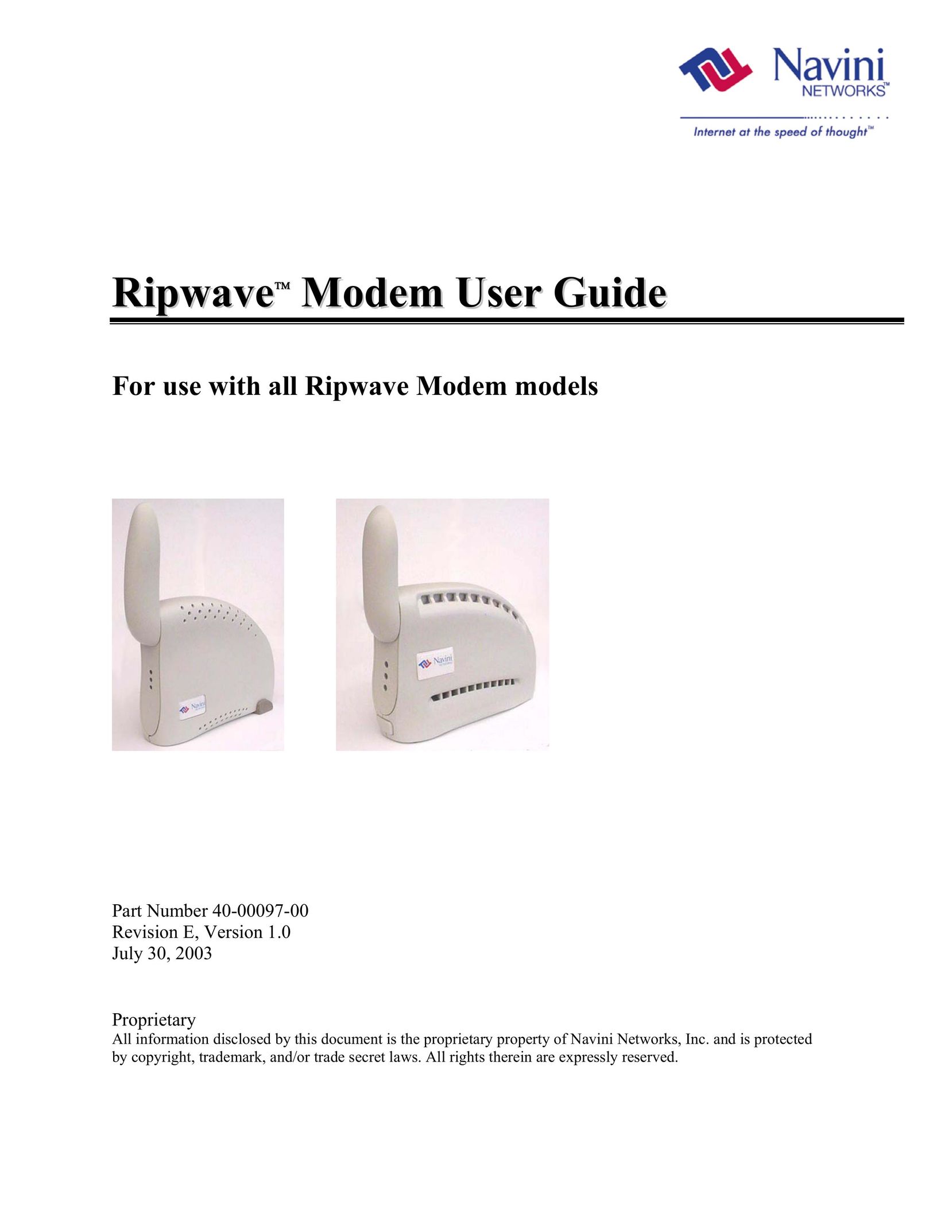 Navini Networks 40-00097-00 Modem User Manual