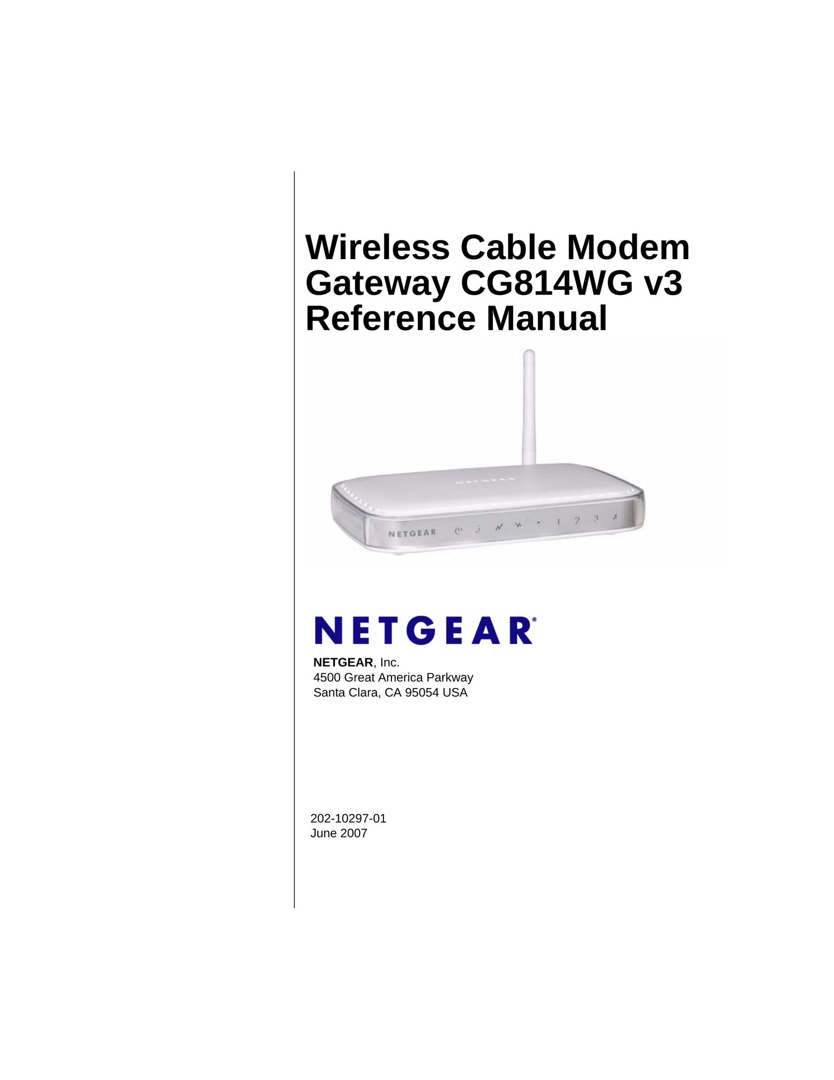 NETGEAR CG814WG V3 Modem User Manual