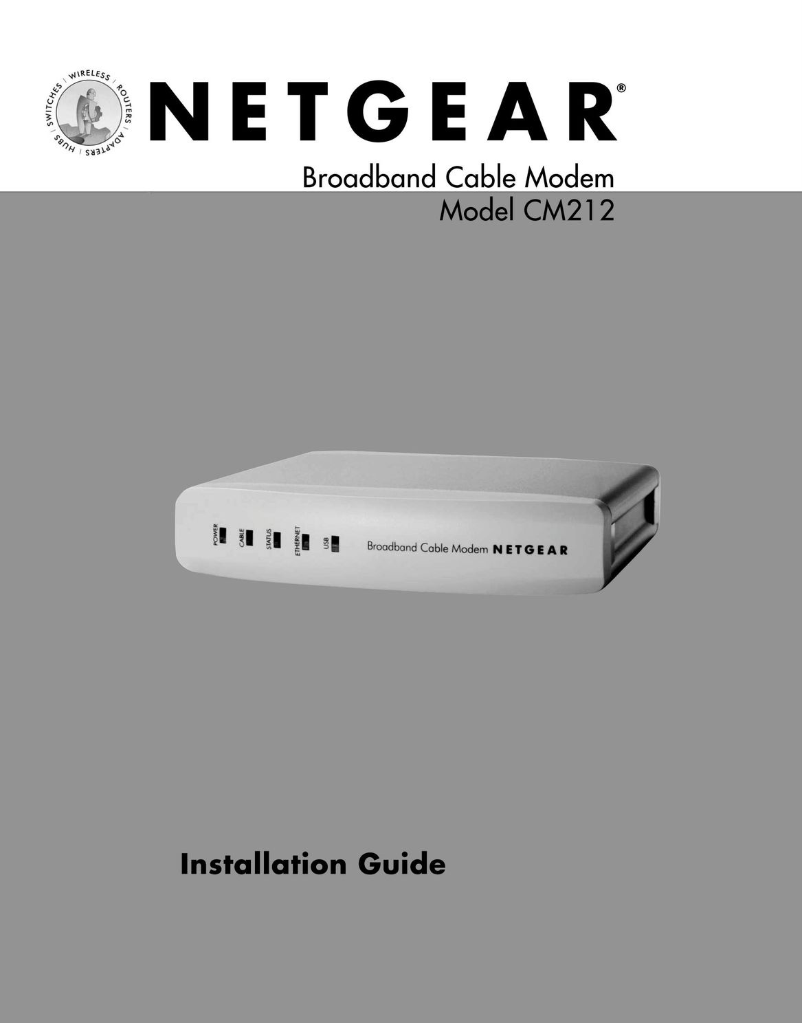 NETGEAR CM212 Modem User Manual