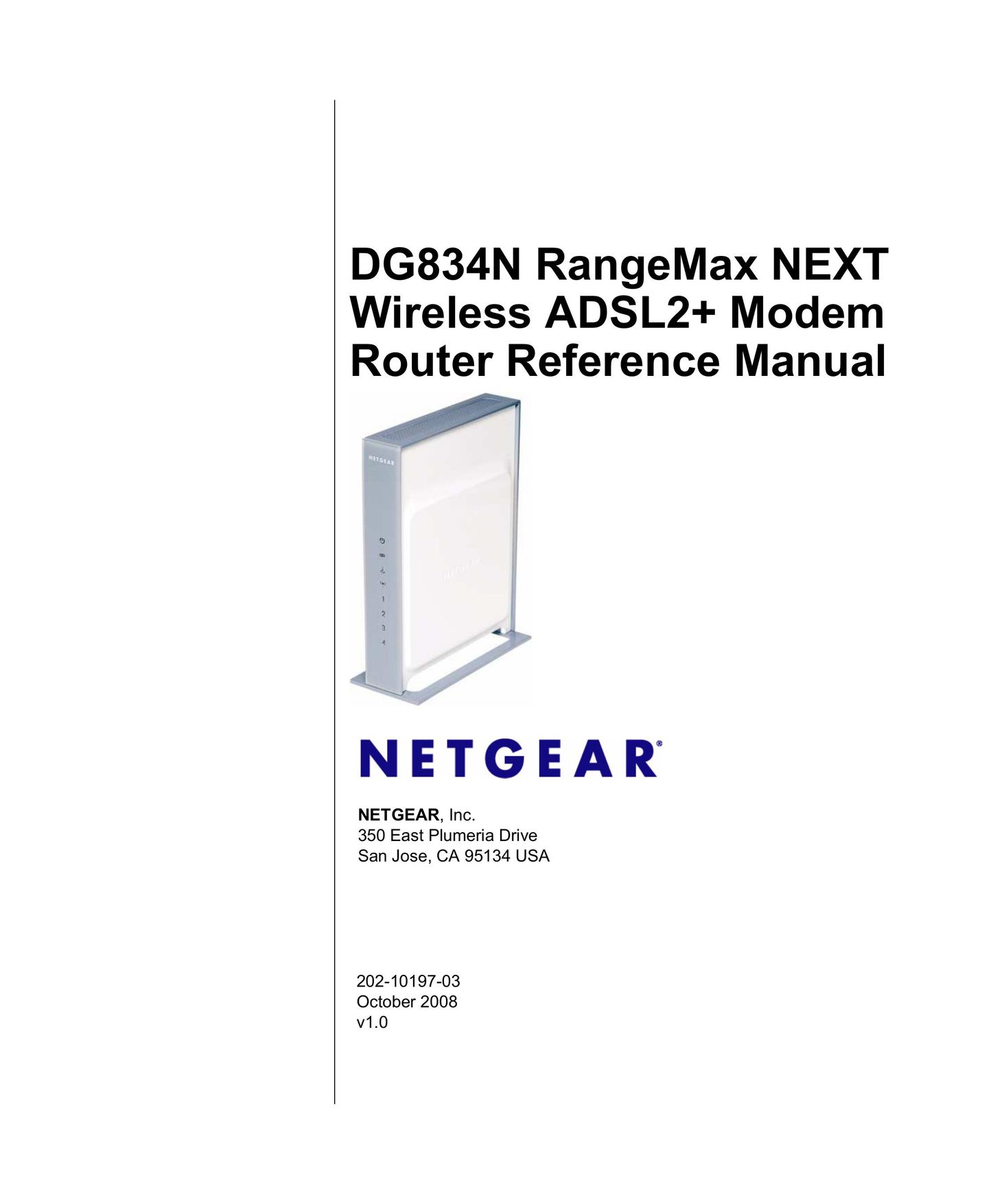 NETGEAR DG834N Modem User Manual