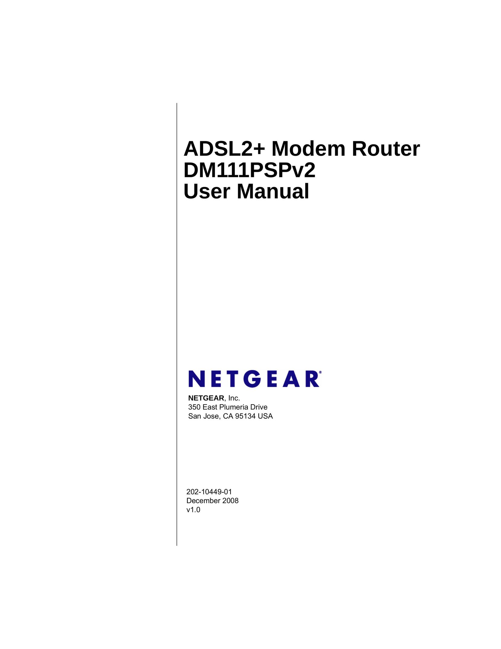 NETGEAR DM111PSPv2 Modem User Manual