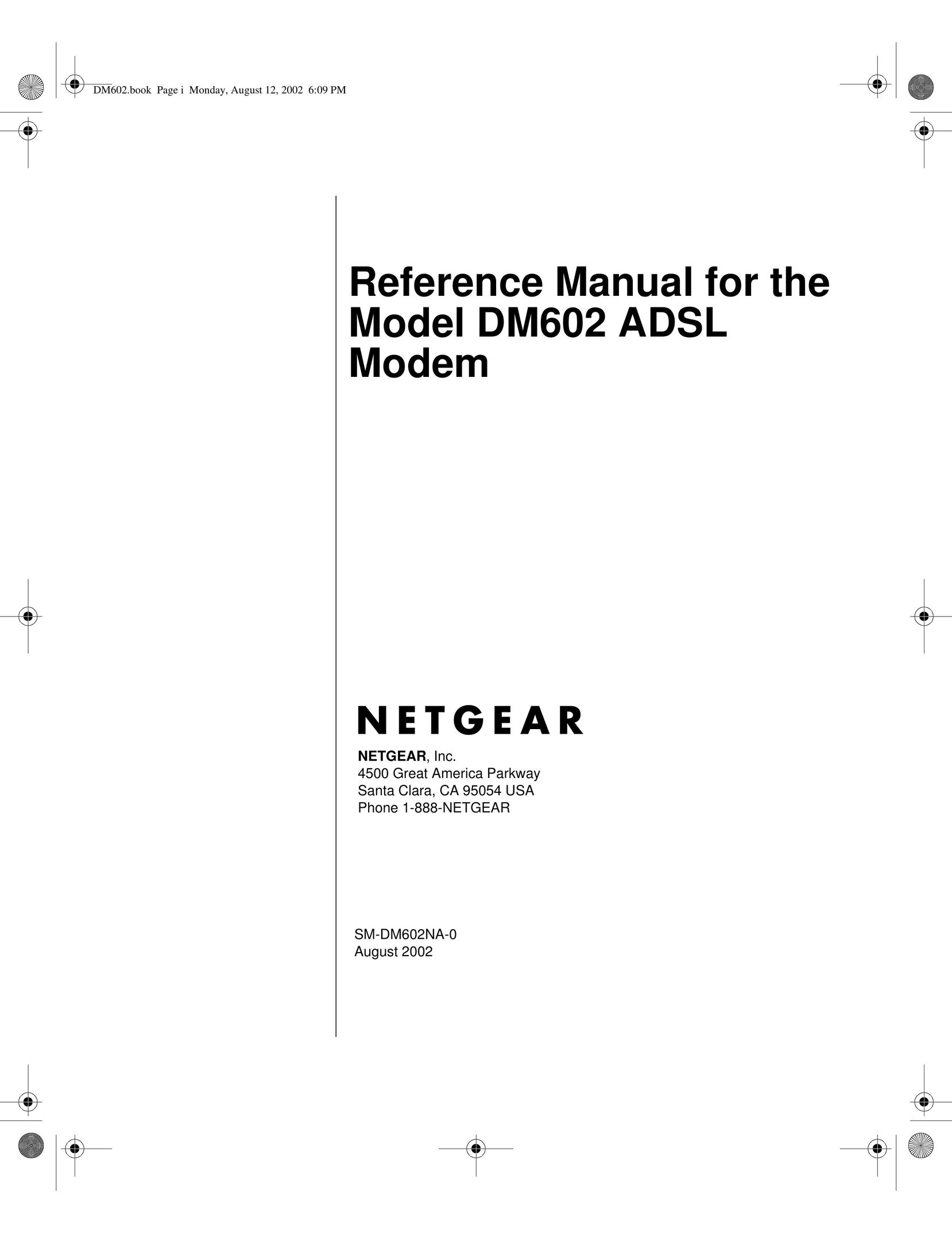 NETGEAR DM602 Modem User Manual