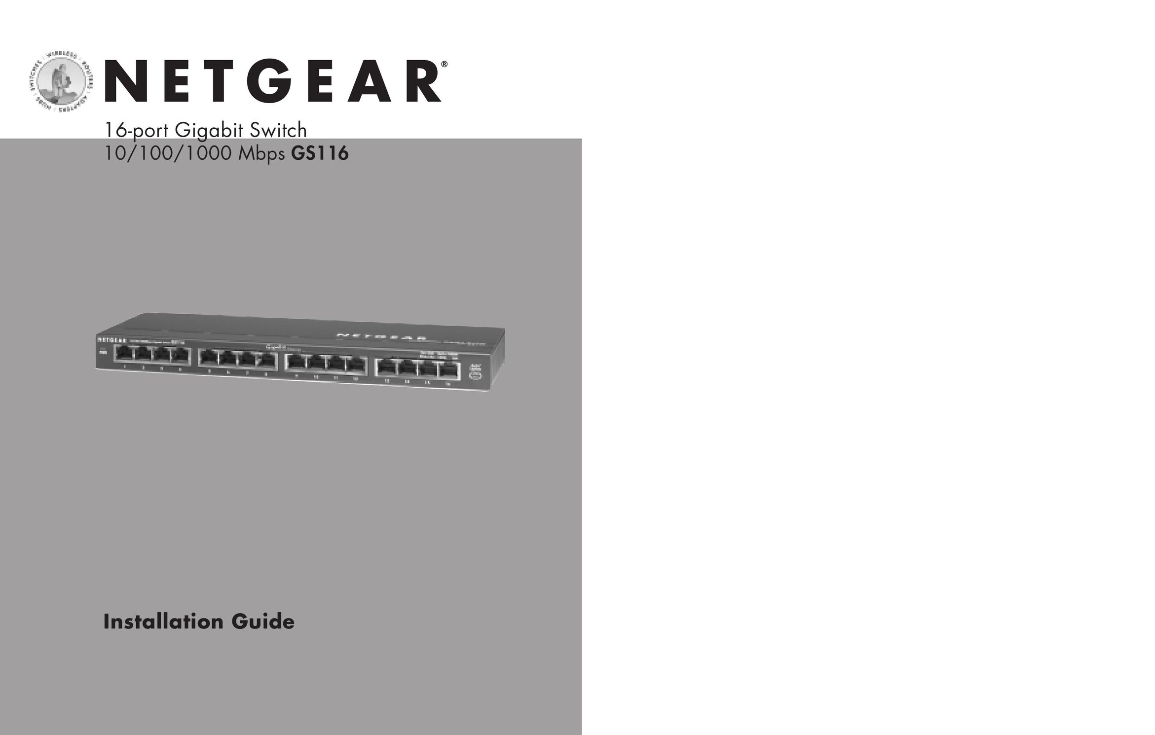 NETGEAR GS116 Modem User Manual