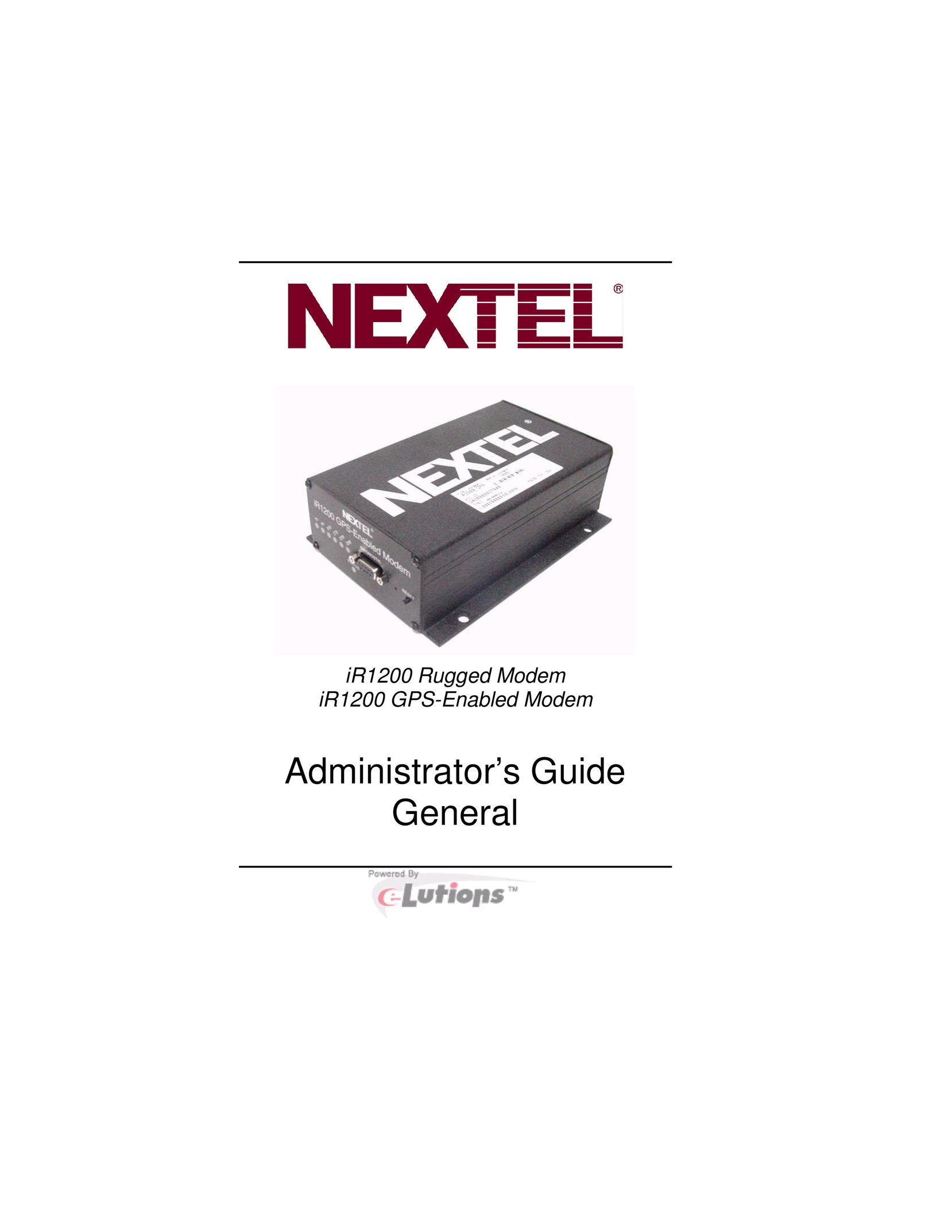 Nextel comm IR1200 Modem User Manual