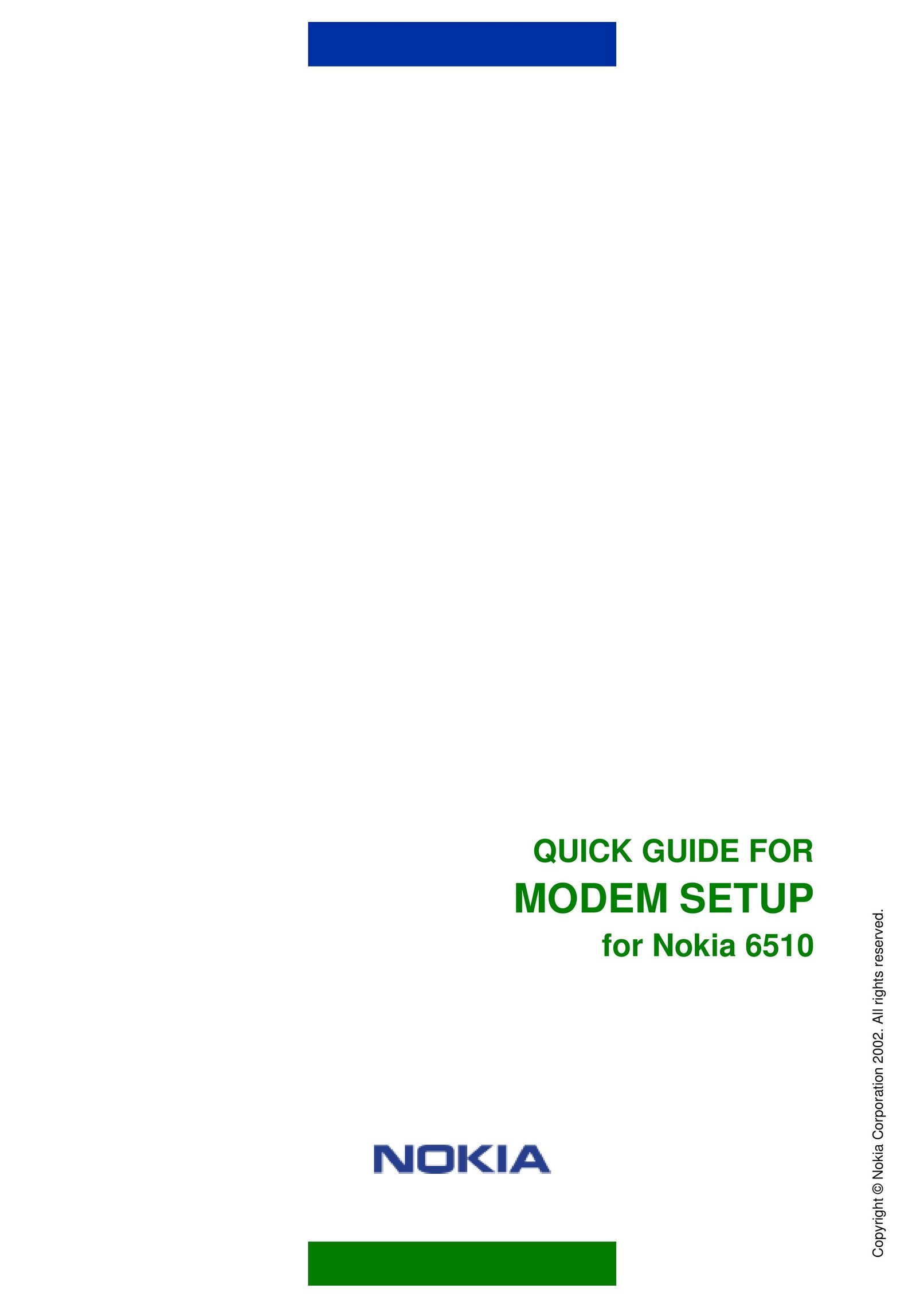Nokia 6510 Modem User Manual