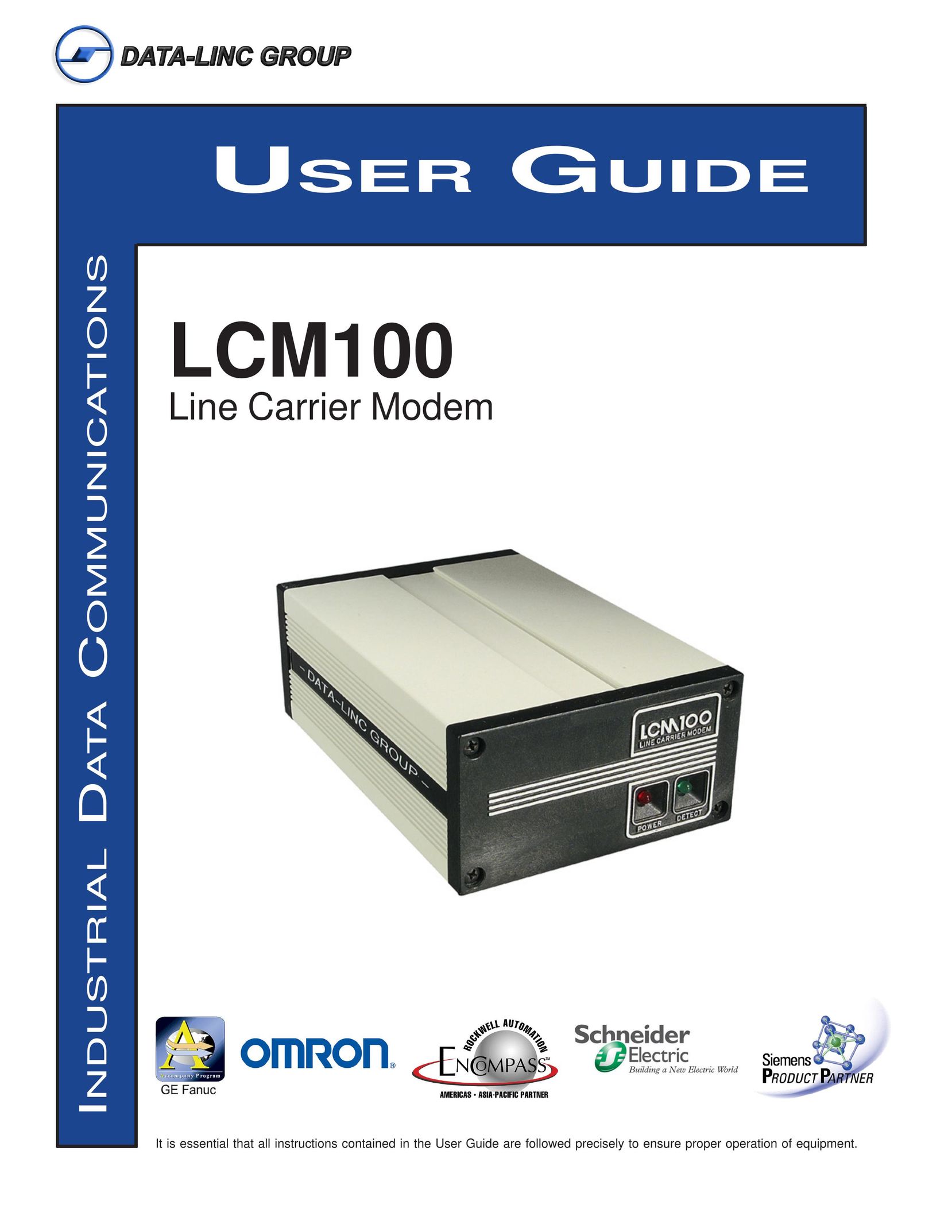 Omron LCM100 Modem User Manual