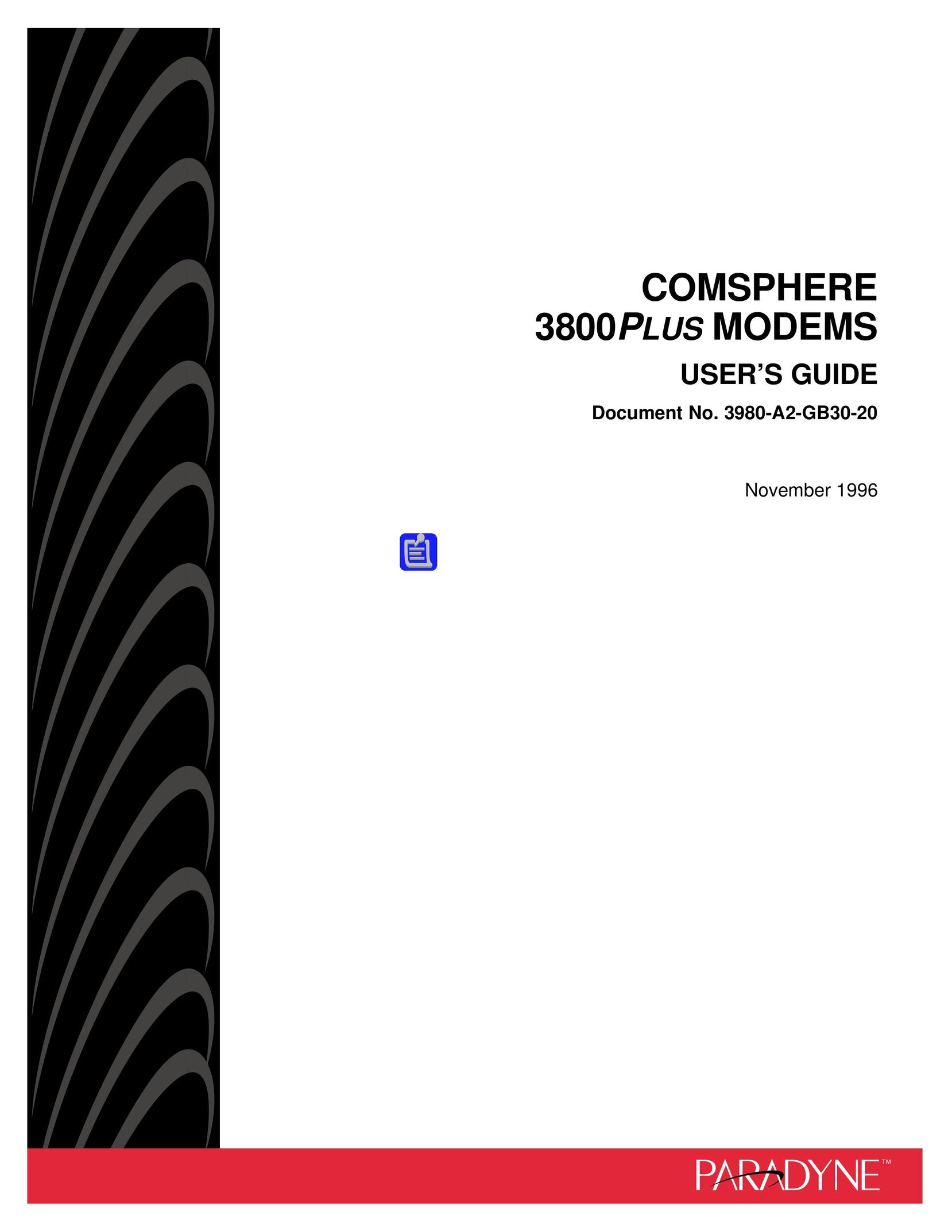 Paradyne 3800PLUS Modem User Manual