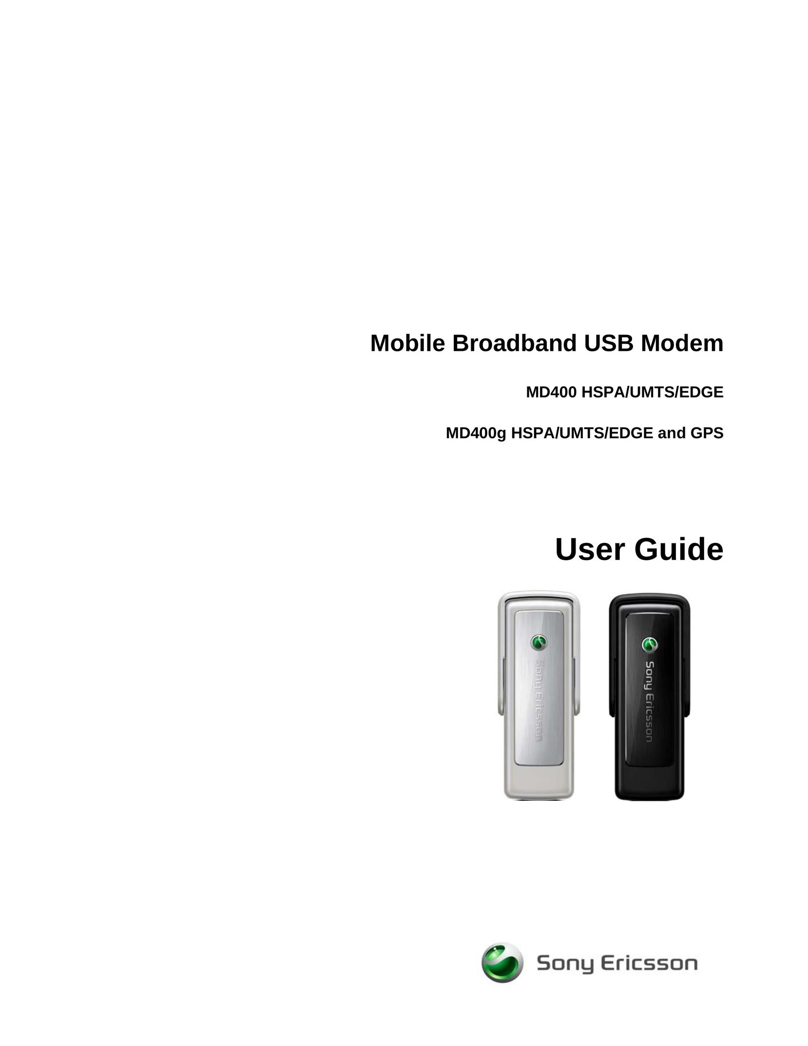 Sony Ericsson MD400 Modem User Manual