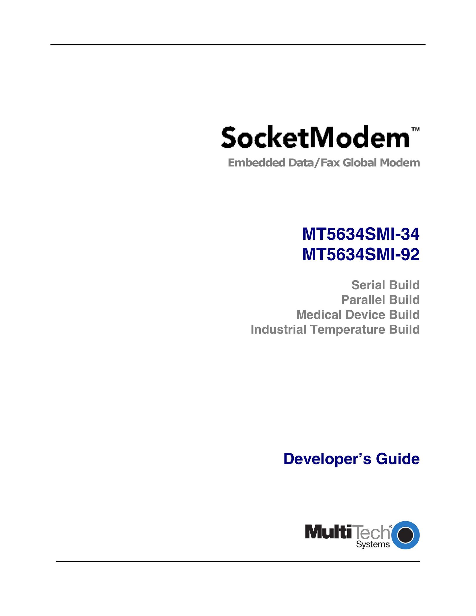 Technics MT5634SMI-92 Modem User Manual