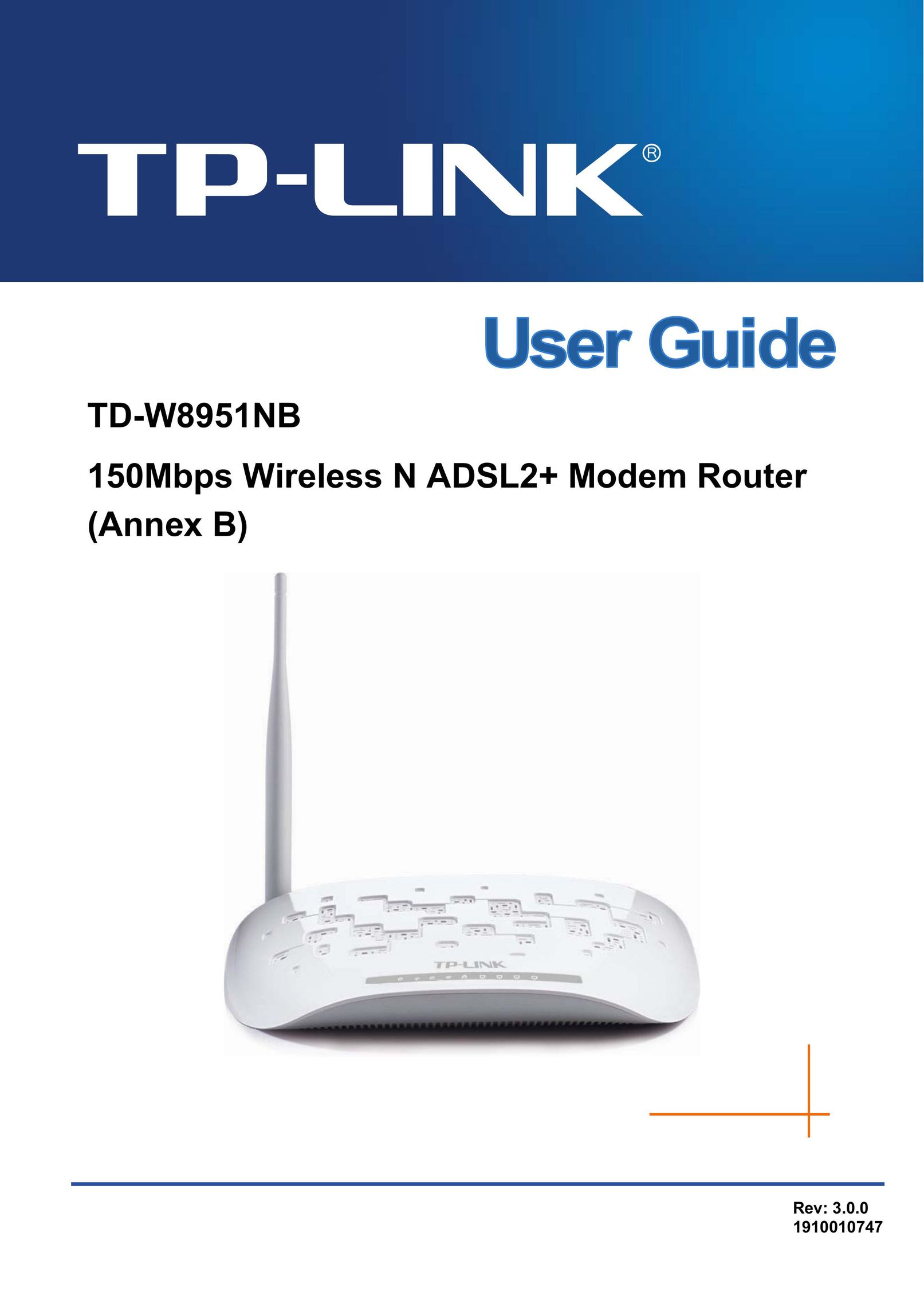 TP-Link TD-W8951NB Modem User Manual