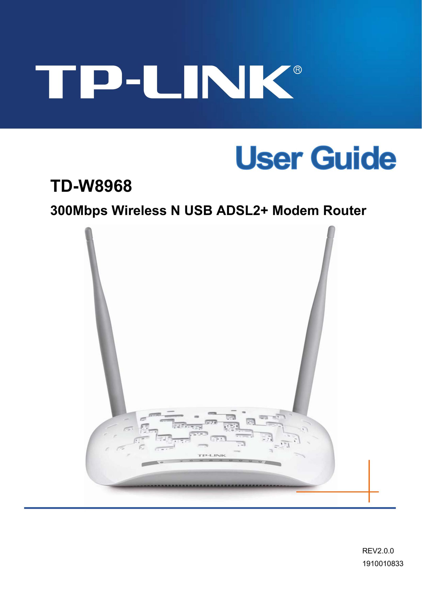TP-Link TD-W8968 Modem User Manual
