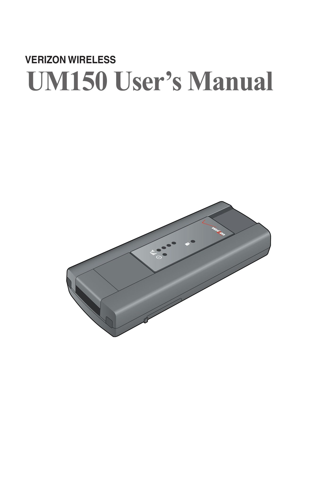 Verizon UM150 Modem User Manual