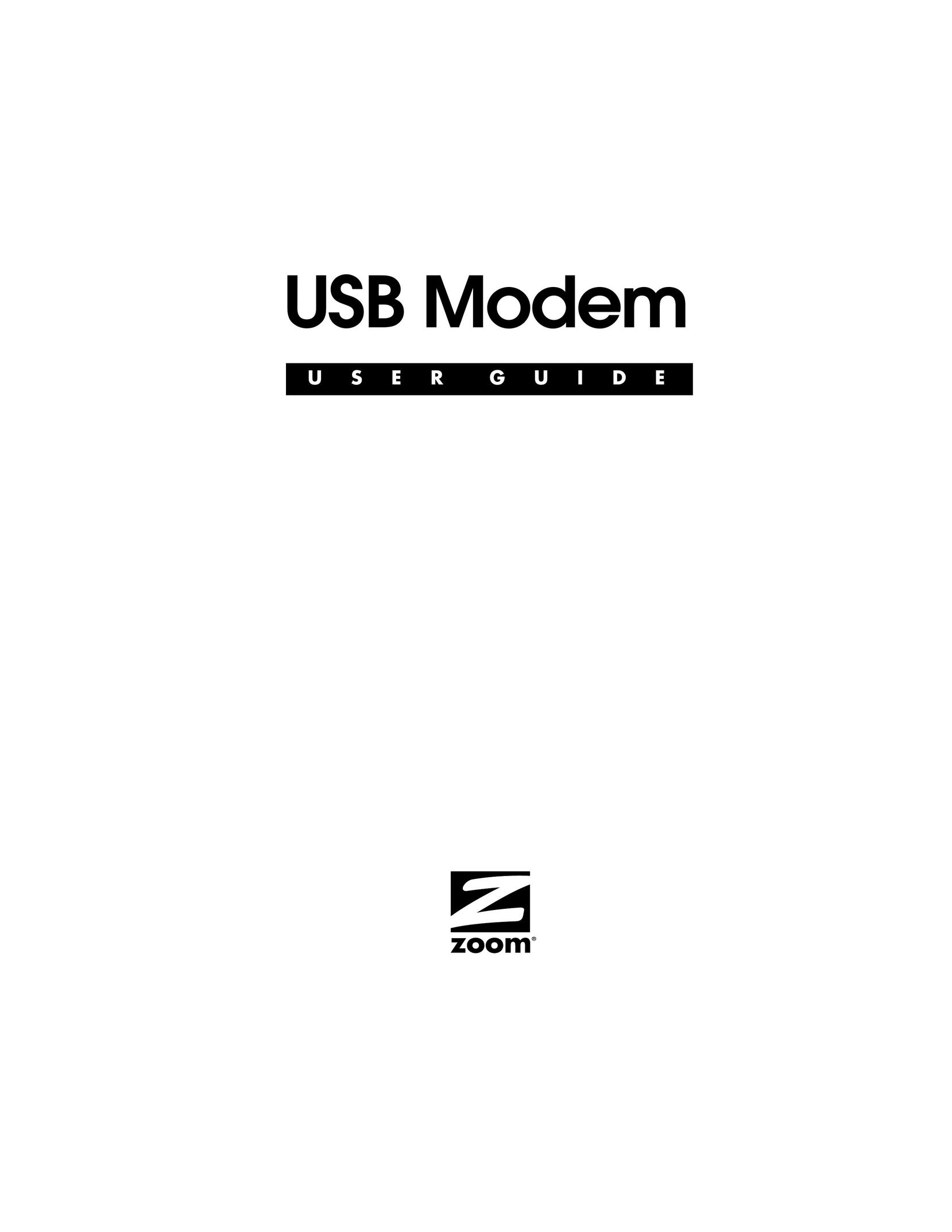 Zoom 3095 Modem User Manual