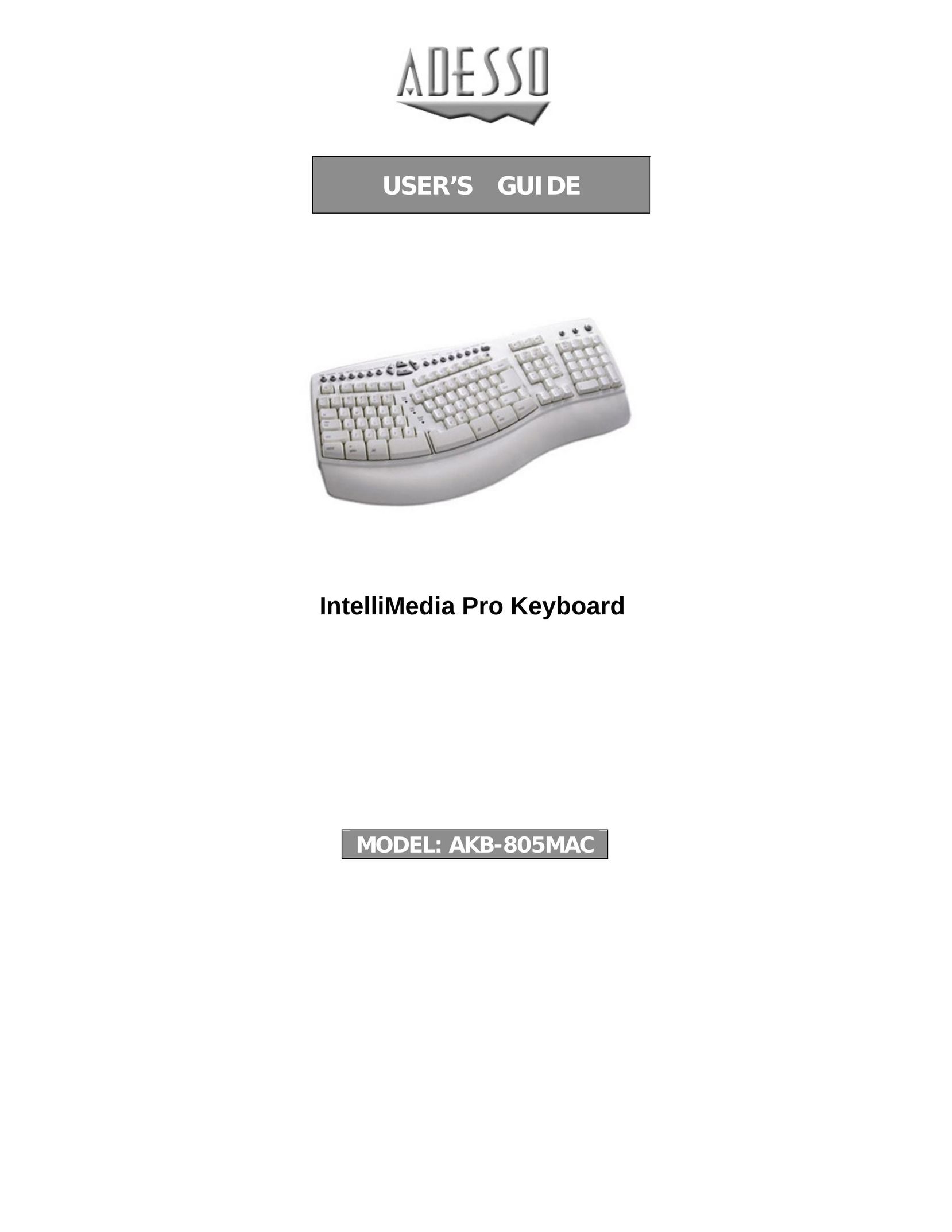 Adesso AKB-805MAC Mouse User Manual