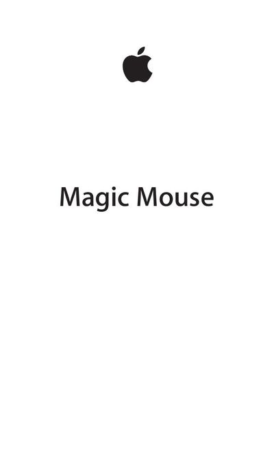 Apple A1296 Mouse User Manual