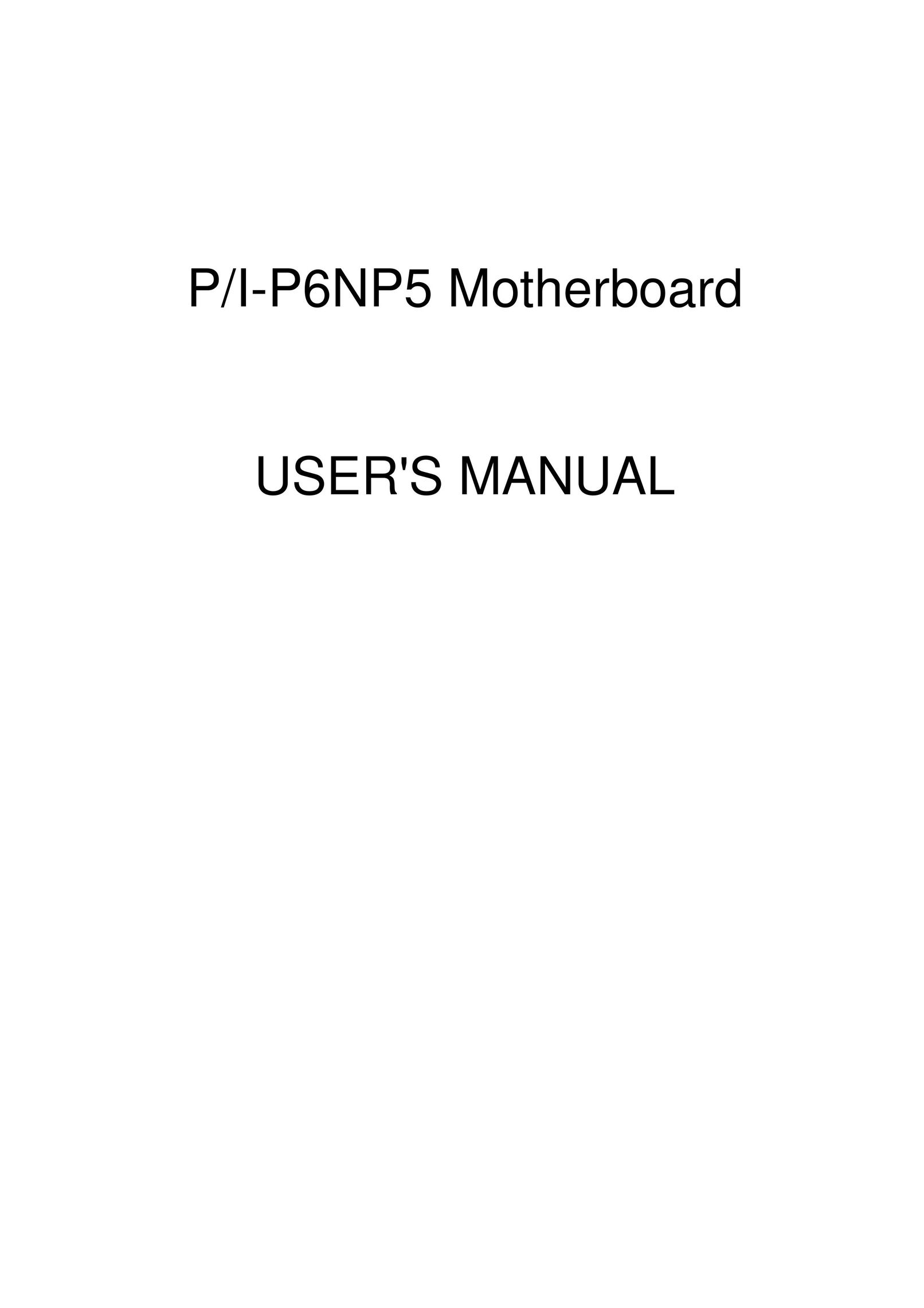 Asus P/I-P6NP5 Mouse User Manual