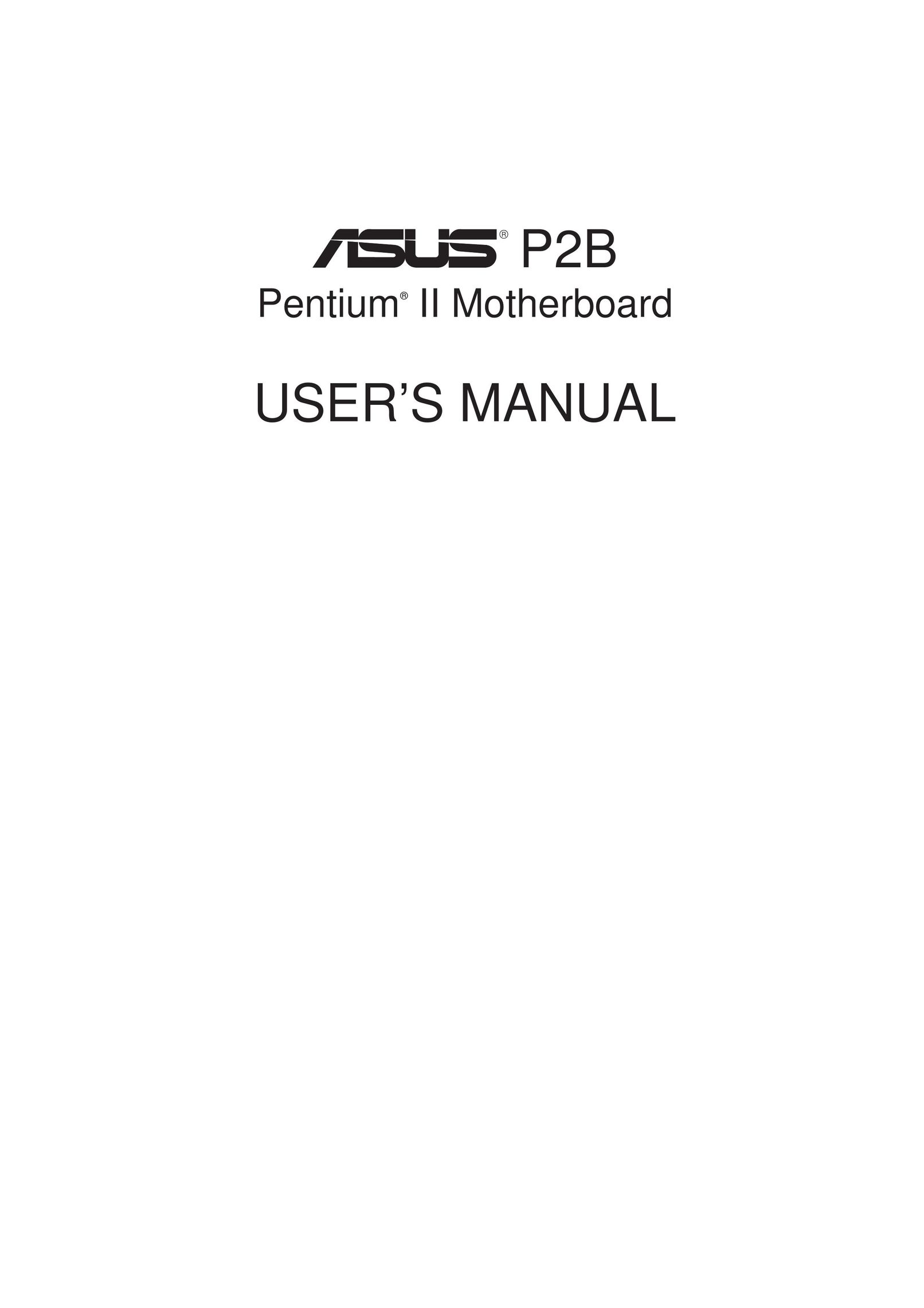 Asus P2B Mouse User Manual