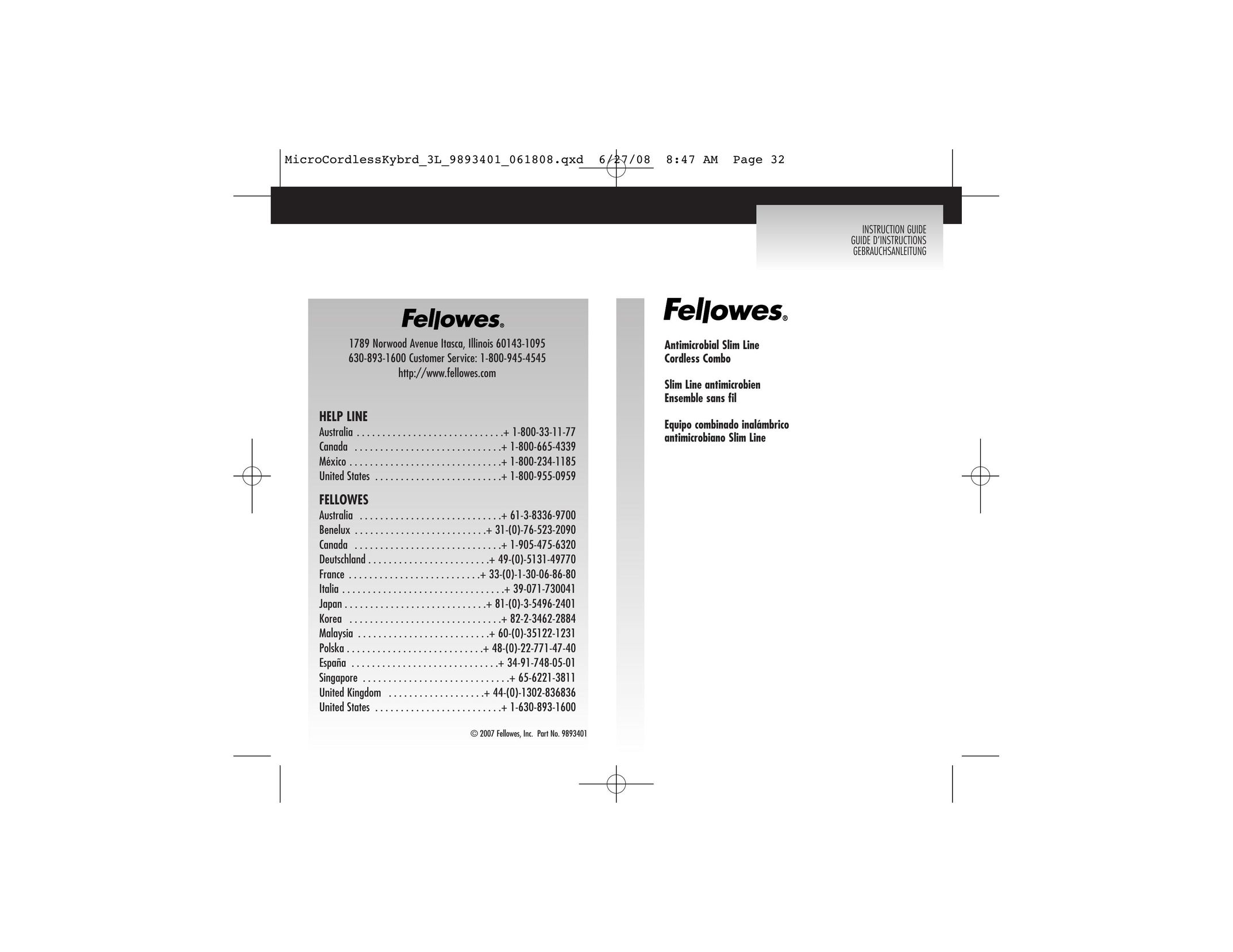 Fellowes 9893401 Mouse User Manual