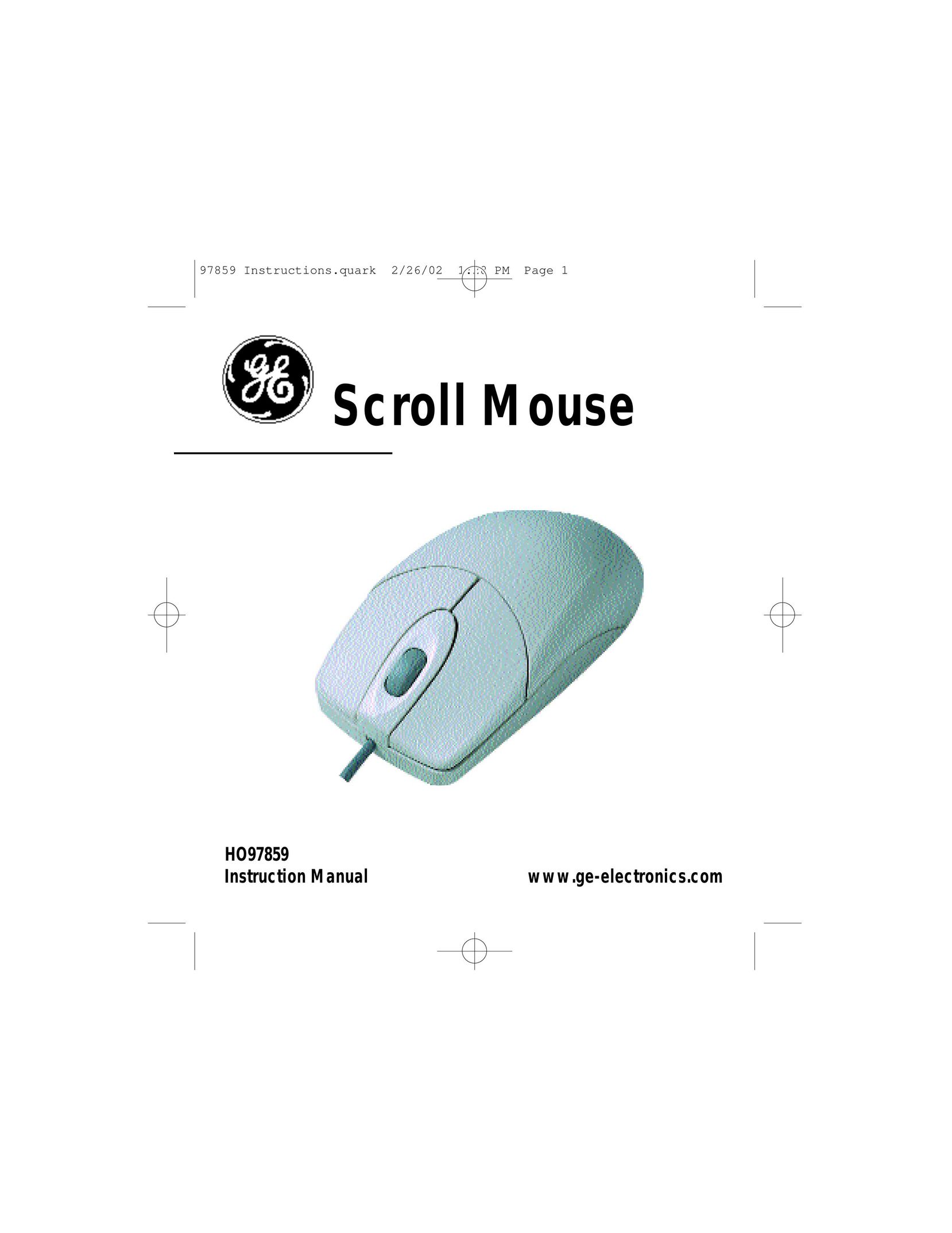 GE HO97859 Mouse User Manual