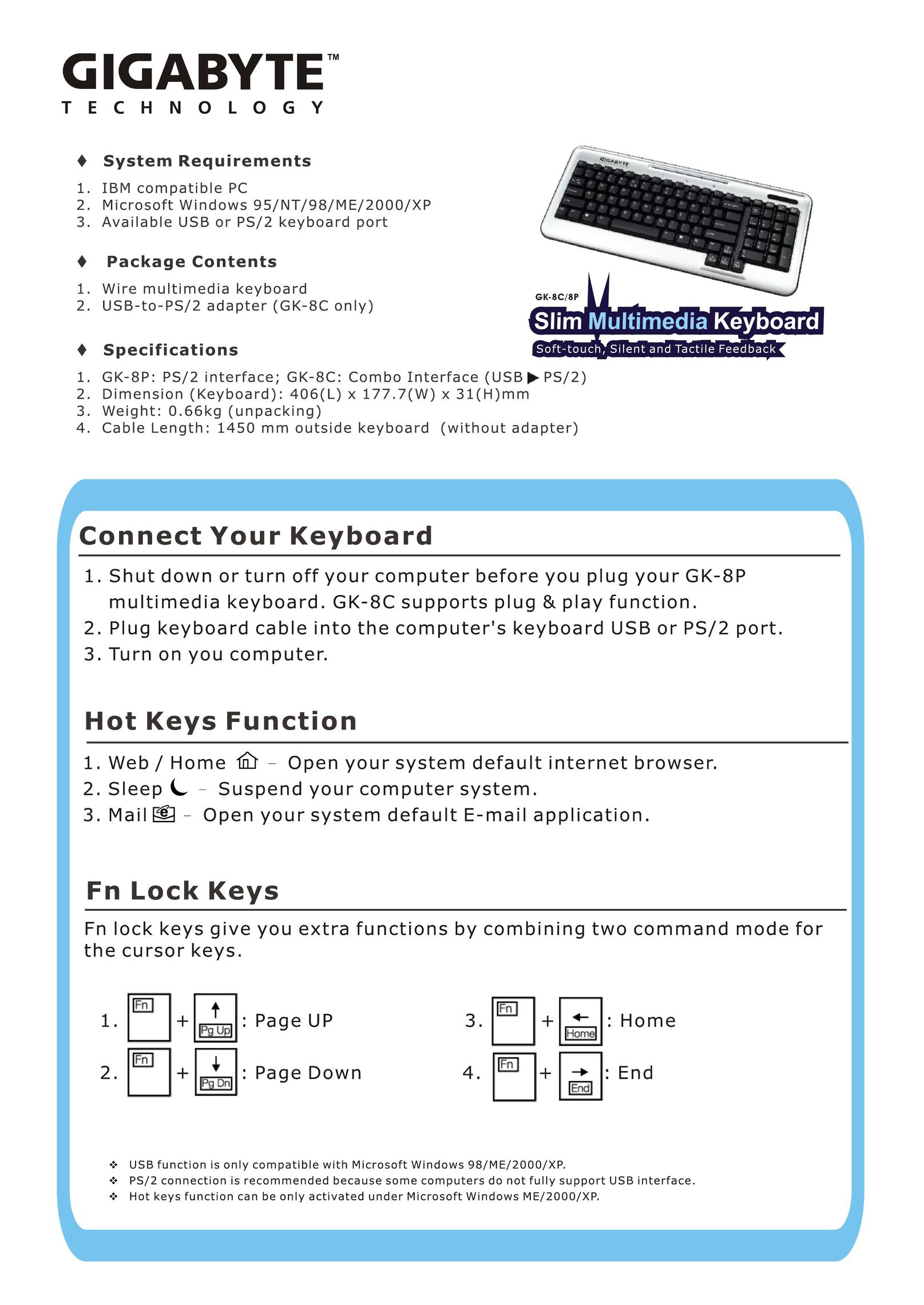 Gigabyte GK-8C Mouse User Manual