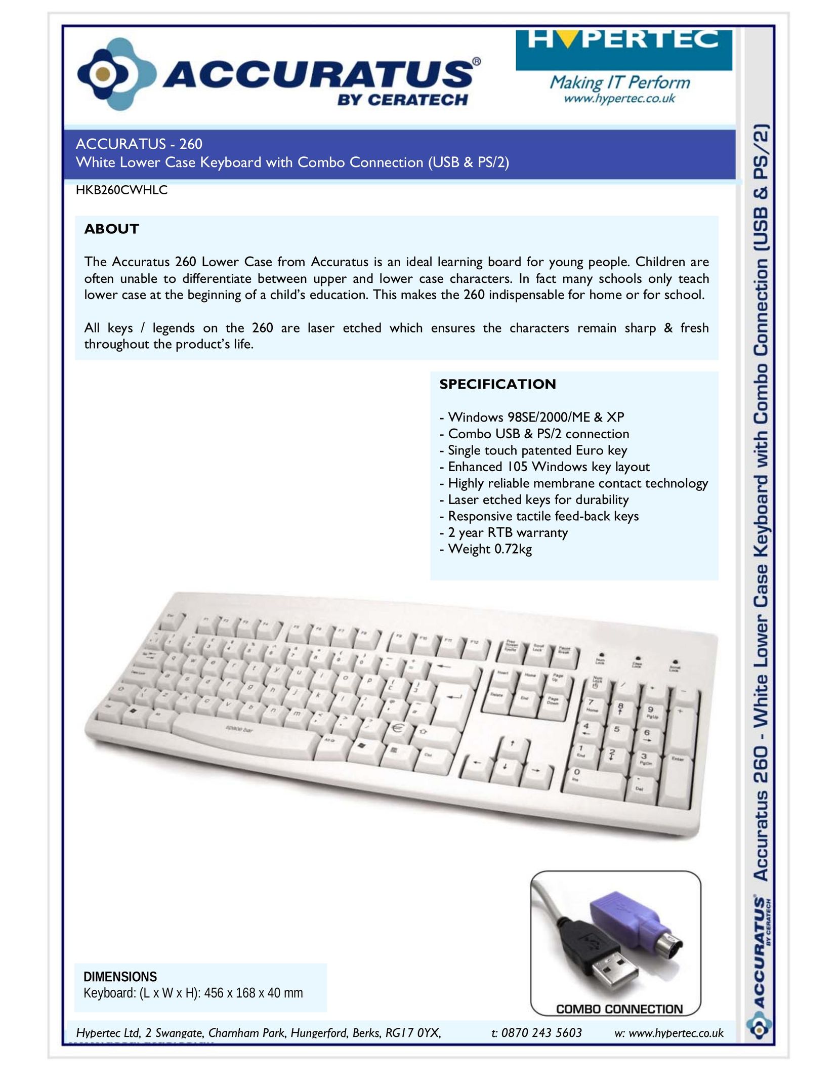 Hypertec HKB260CWHLC Mouse User Manual