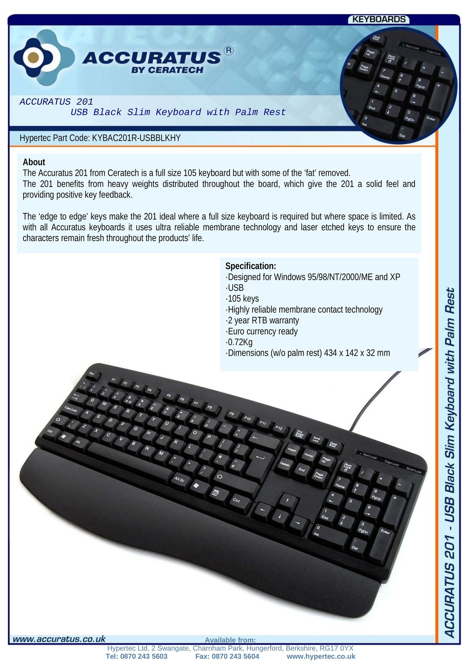 Hypertec KYBAC201R-USBBLKHY Mouse User Manual