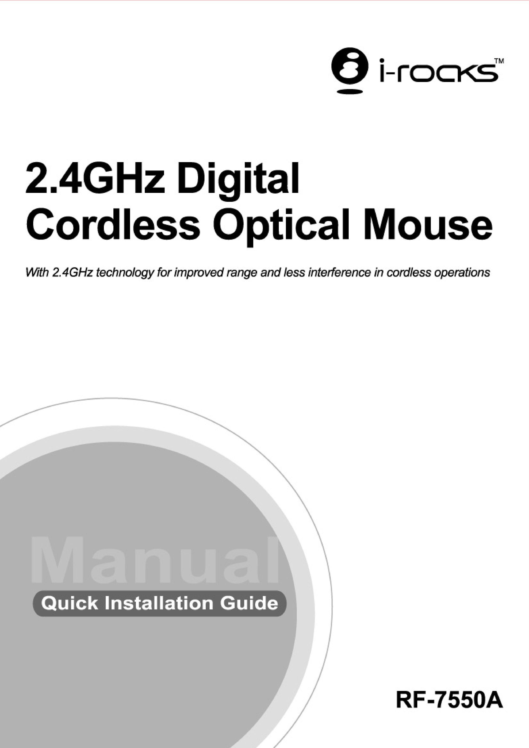 I-Rocks RF-7550A Mouse User Manual