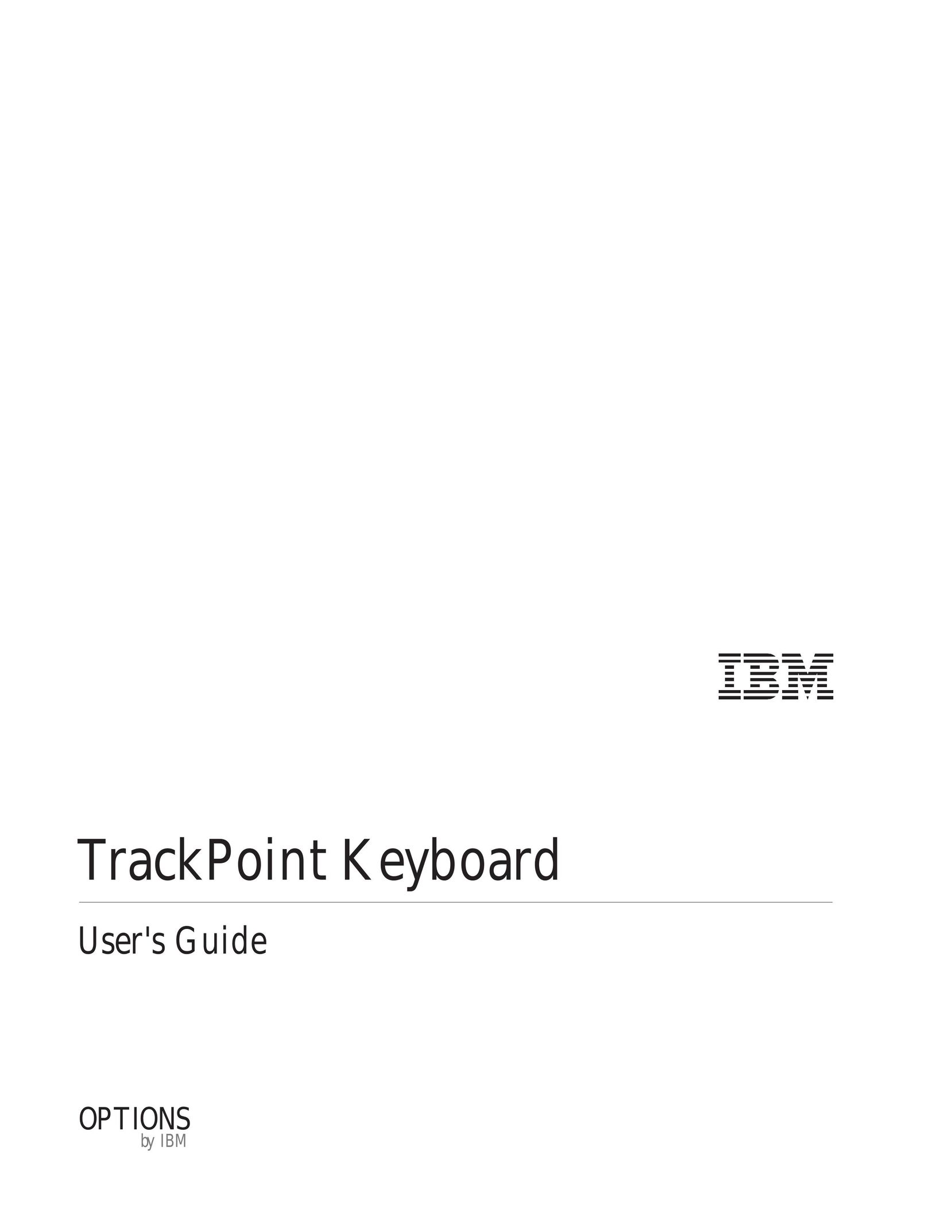 IBM Partner Pavilion TrackPoint Mouse User Manual