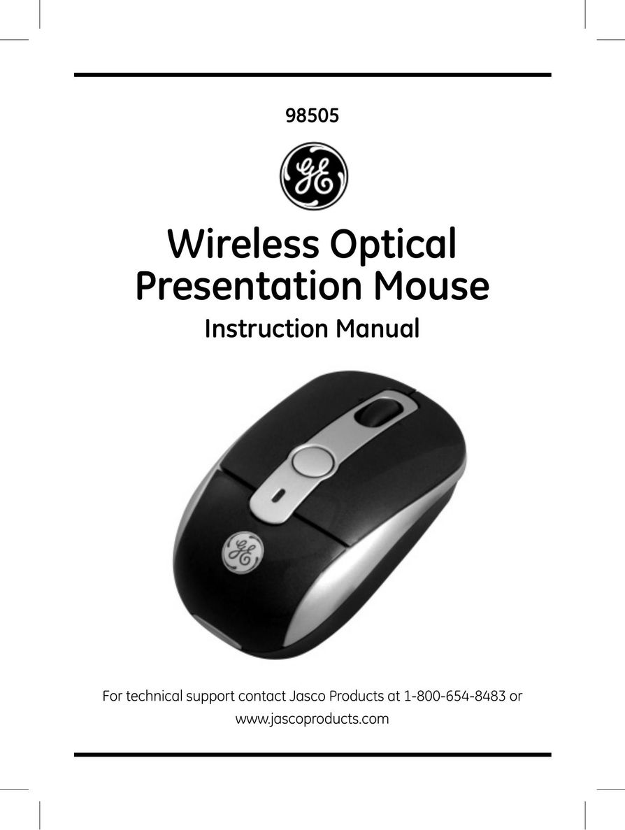 Jasco 98505 Mouse User Manual
