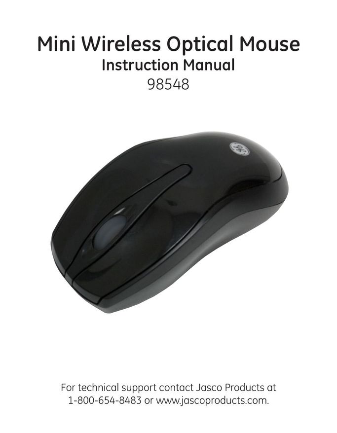 Jasco 98548 Mouse User Manual