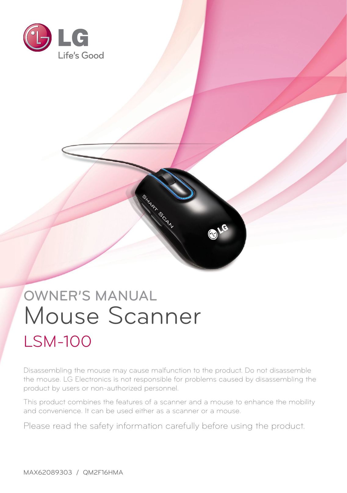 LG Electronics LSM-100 Mouse User Manual