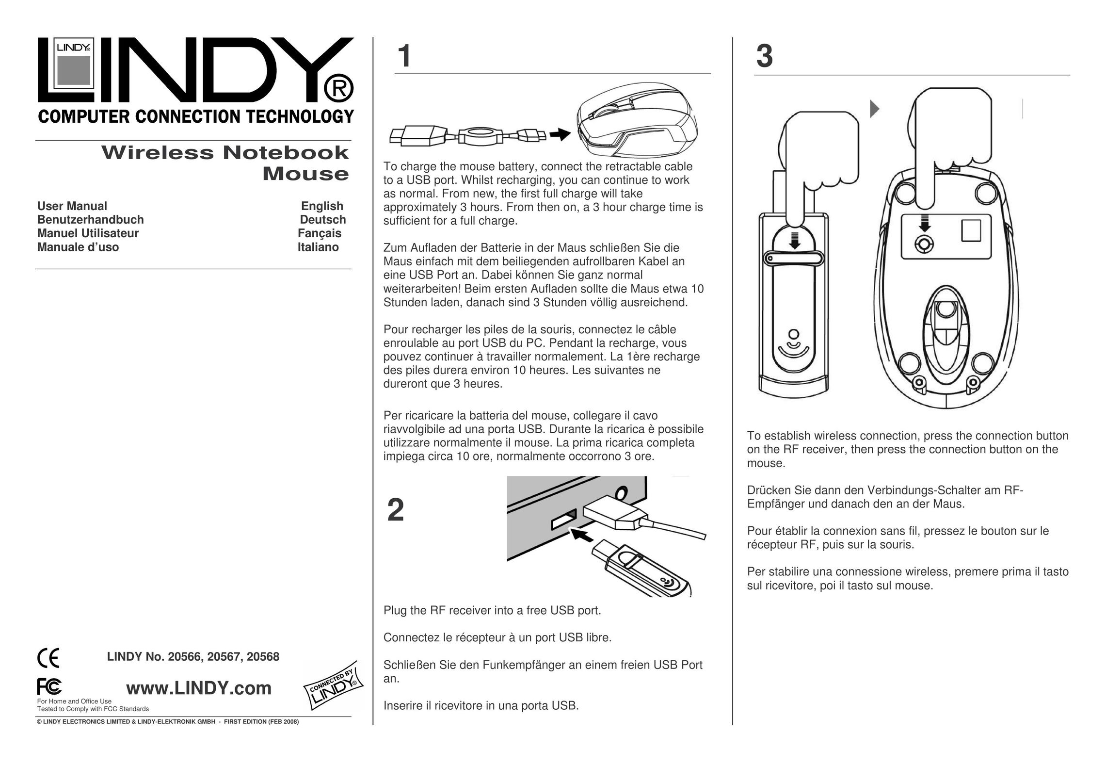 Lindy 20566 Mouse User Manual