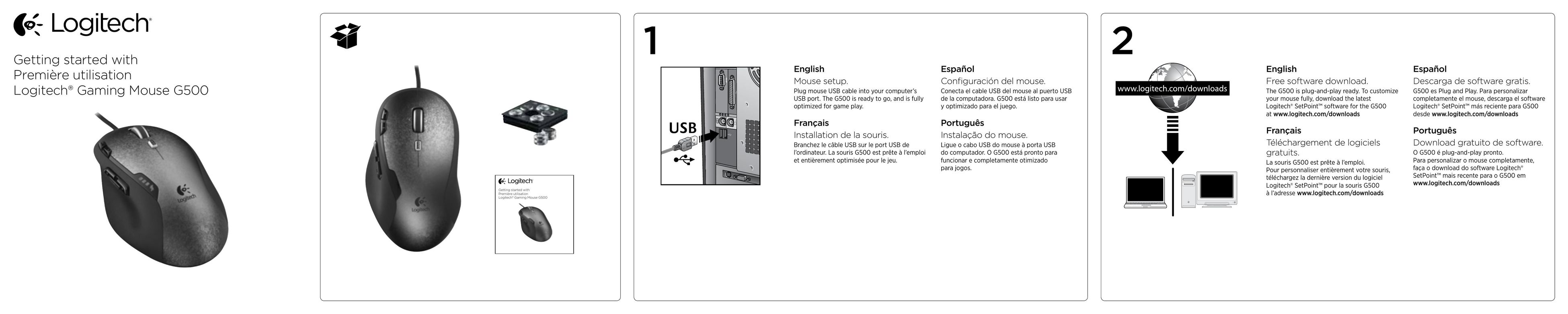 Logitech G500 Mouse User Manual