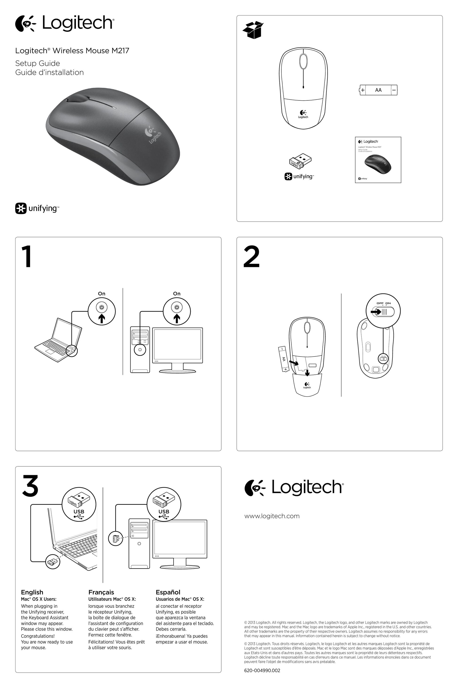 Logitech M217 Mouse User Manual