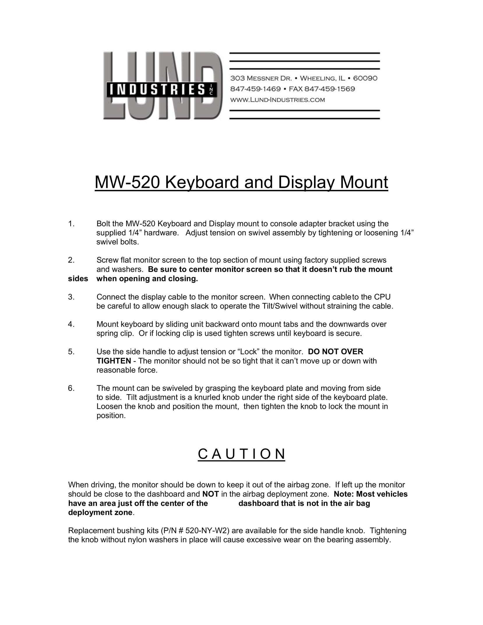 Lund Industries MW520 Mouse User Manual