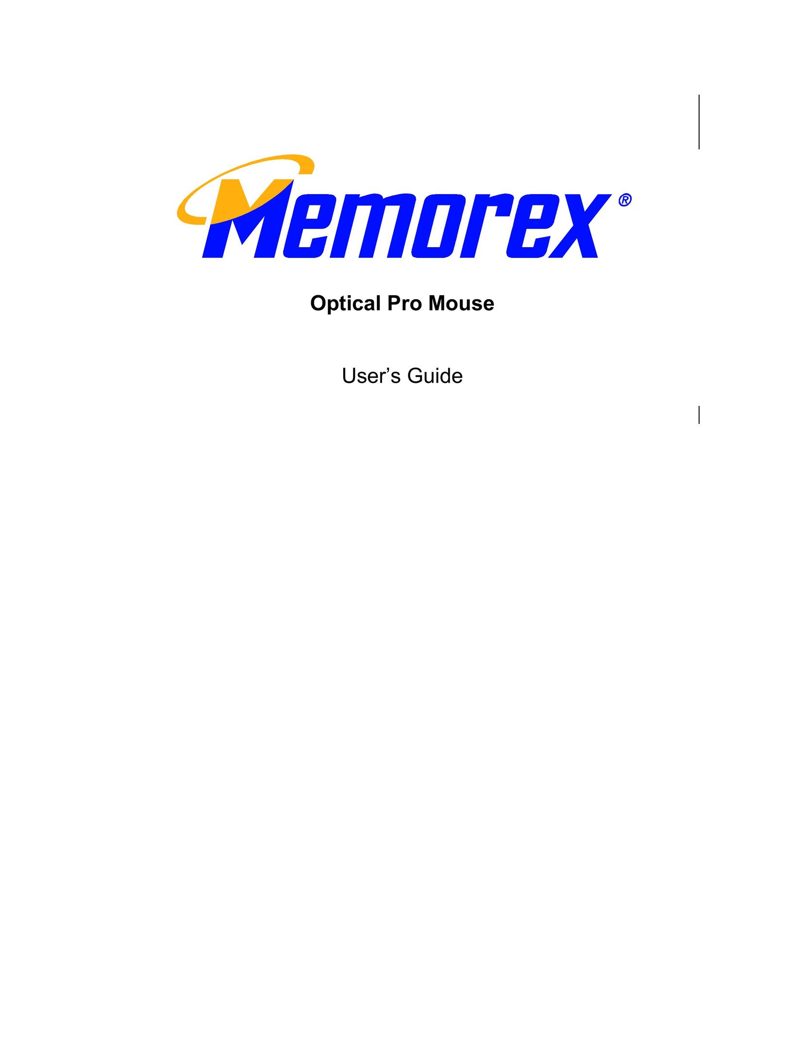 Memorex Optical Pro Mouse User Manual