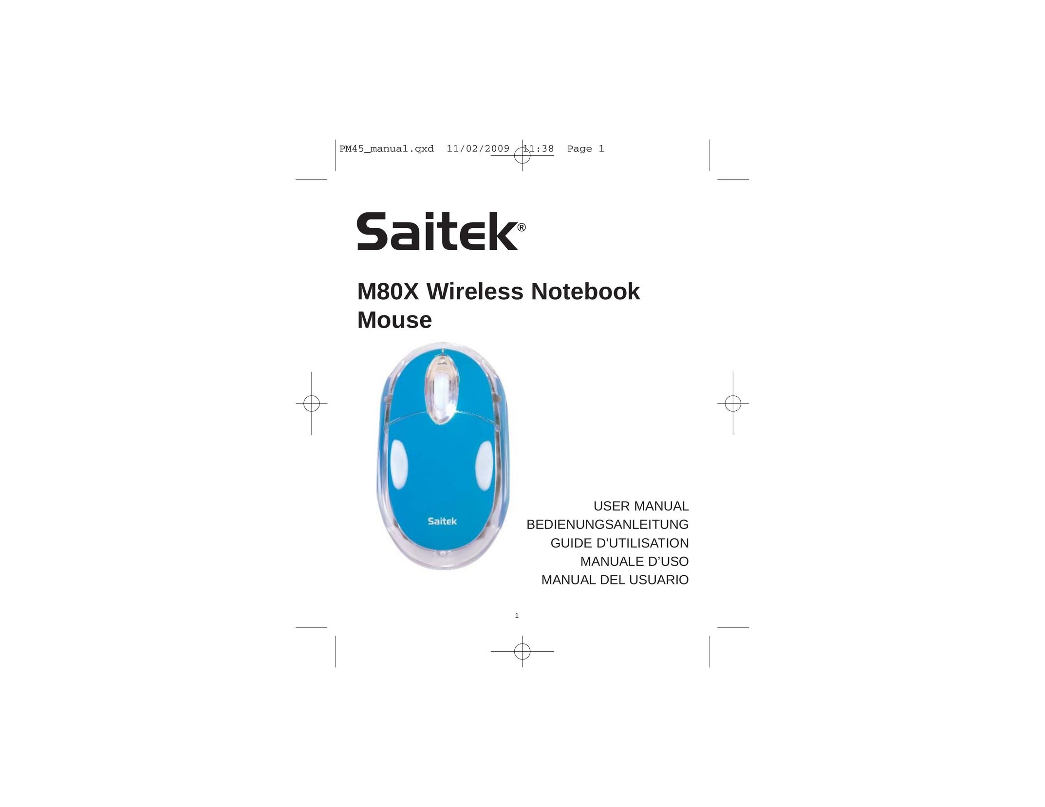 Saitek M80X Mouse User Manual