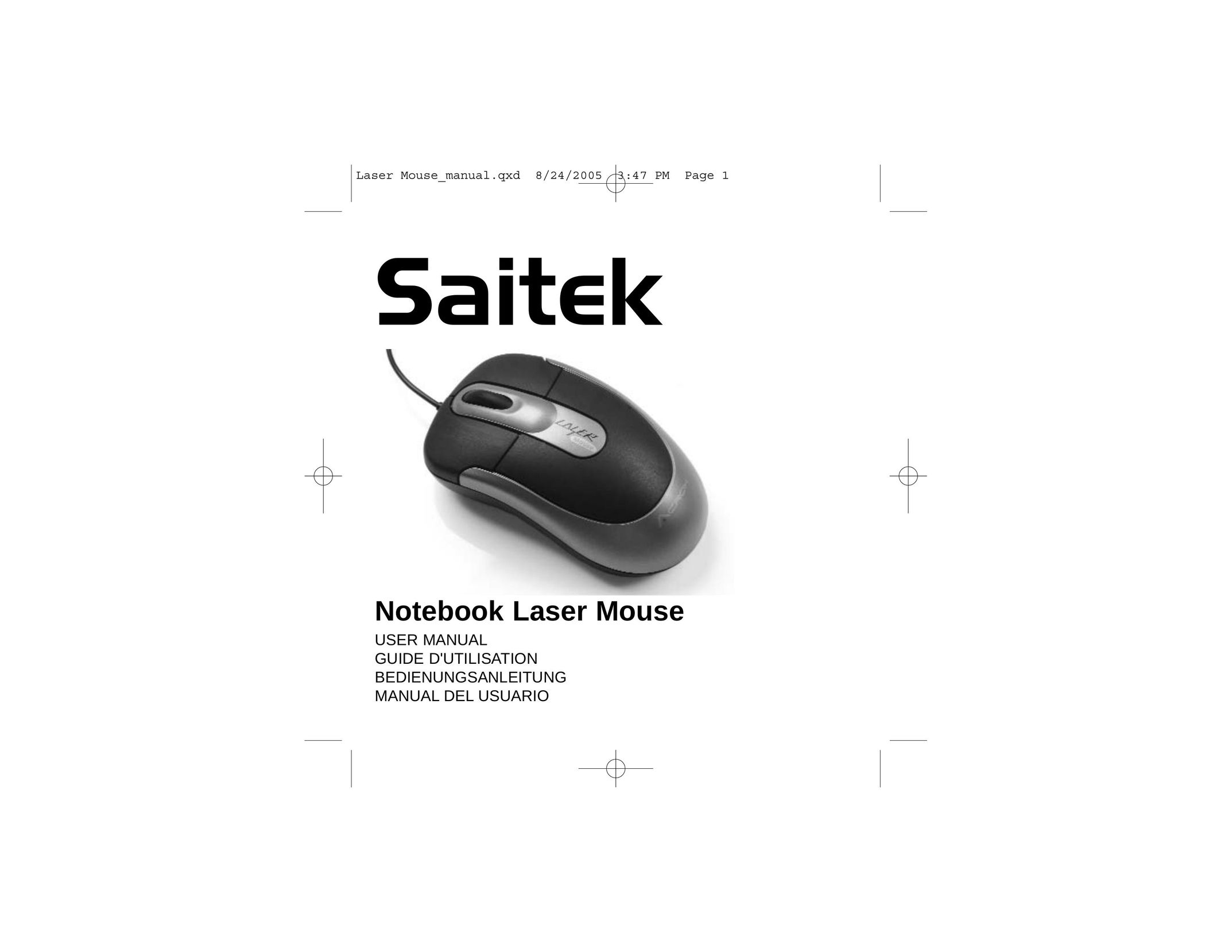 Saitek Notebook Laser Mouse Mouse User Manual