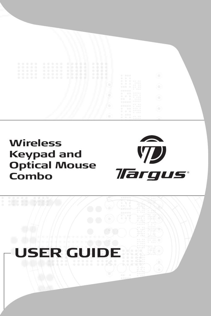 Targus AKM10US Mouse User Manual