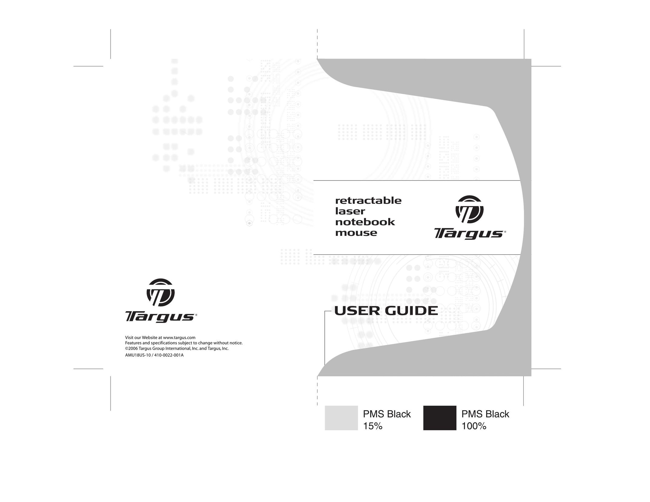 Targus AMU18US-10 Mouse User Manual