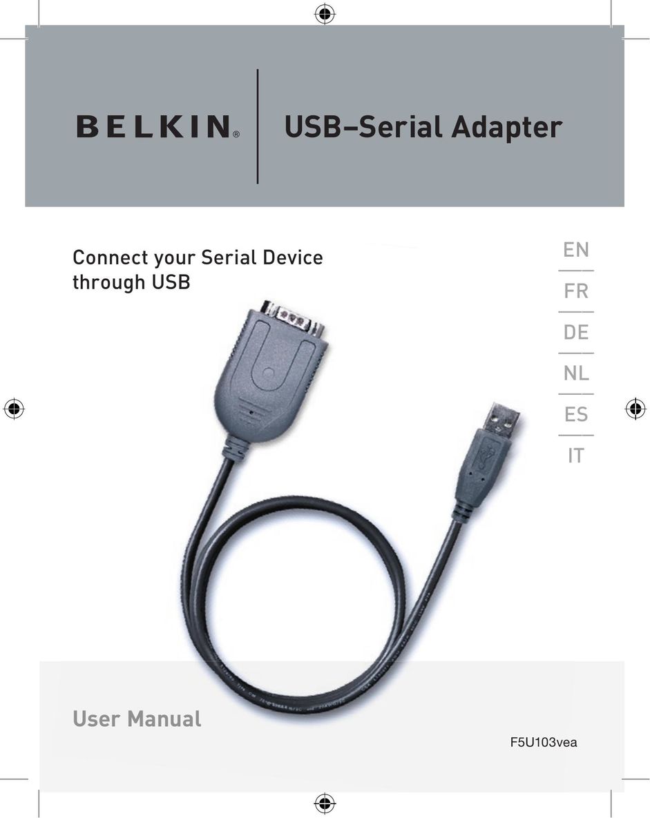 Belkin F5U103VEA Network Cables User Manual