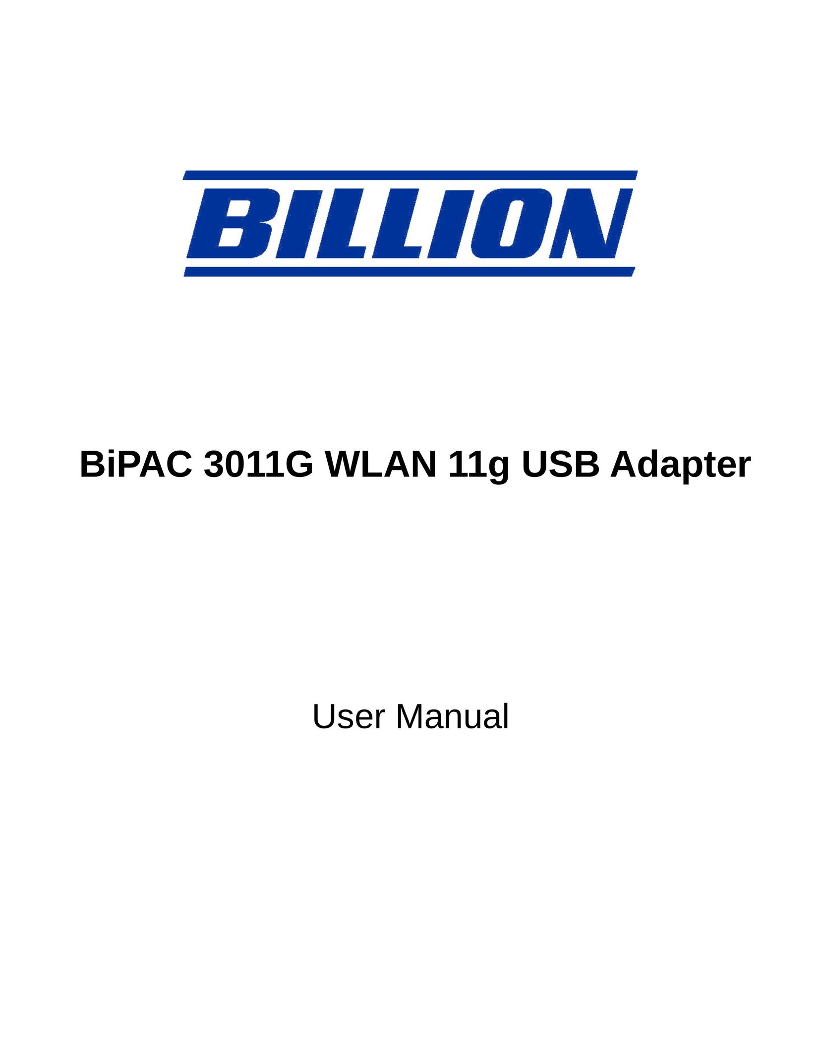 Billion Electric Company 3011G Network Cables User Manual