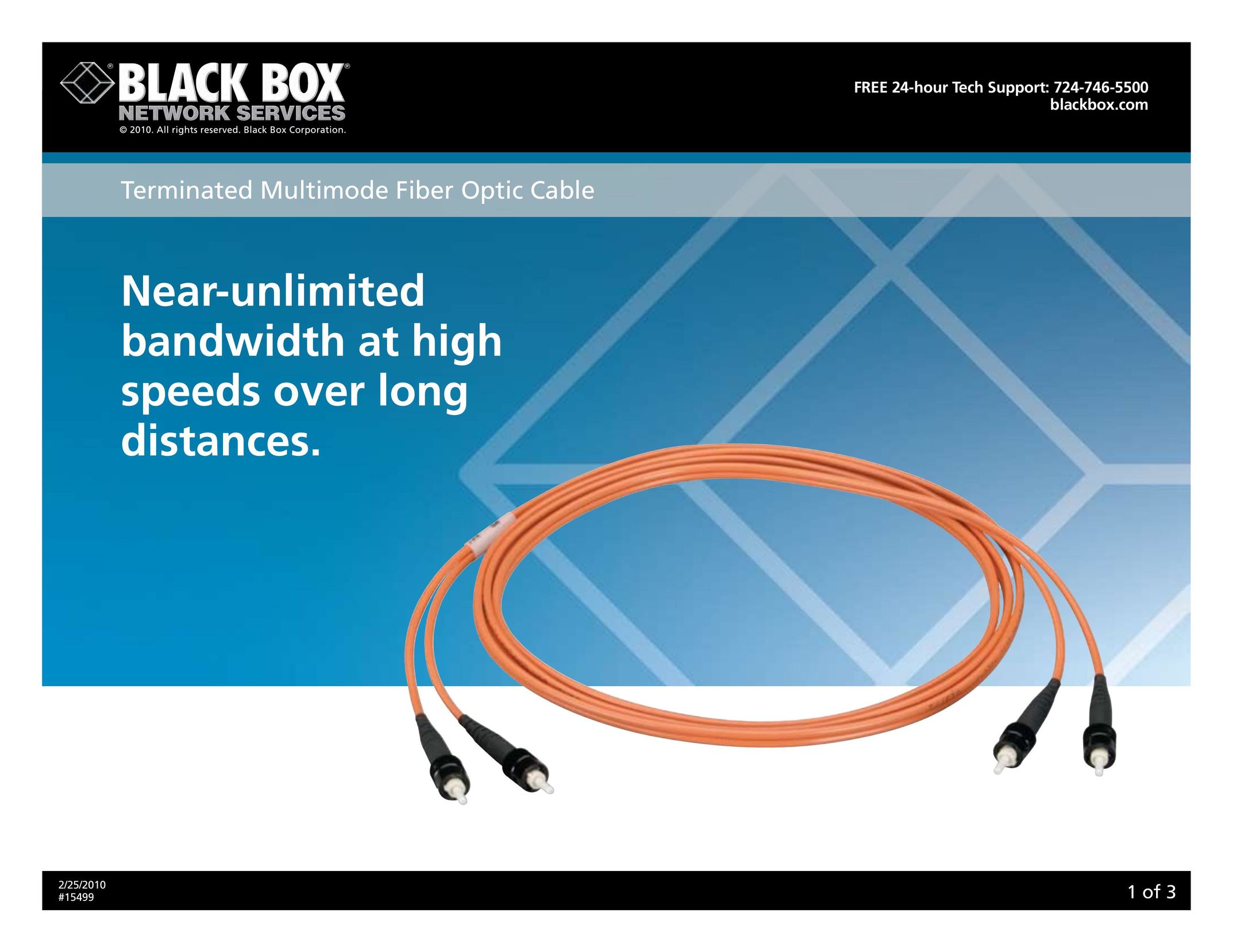 Black Box 15499 Network Cables User Manual