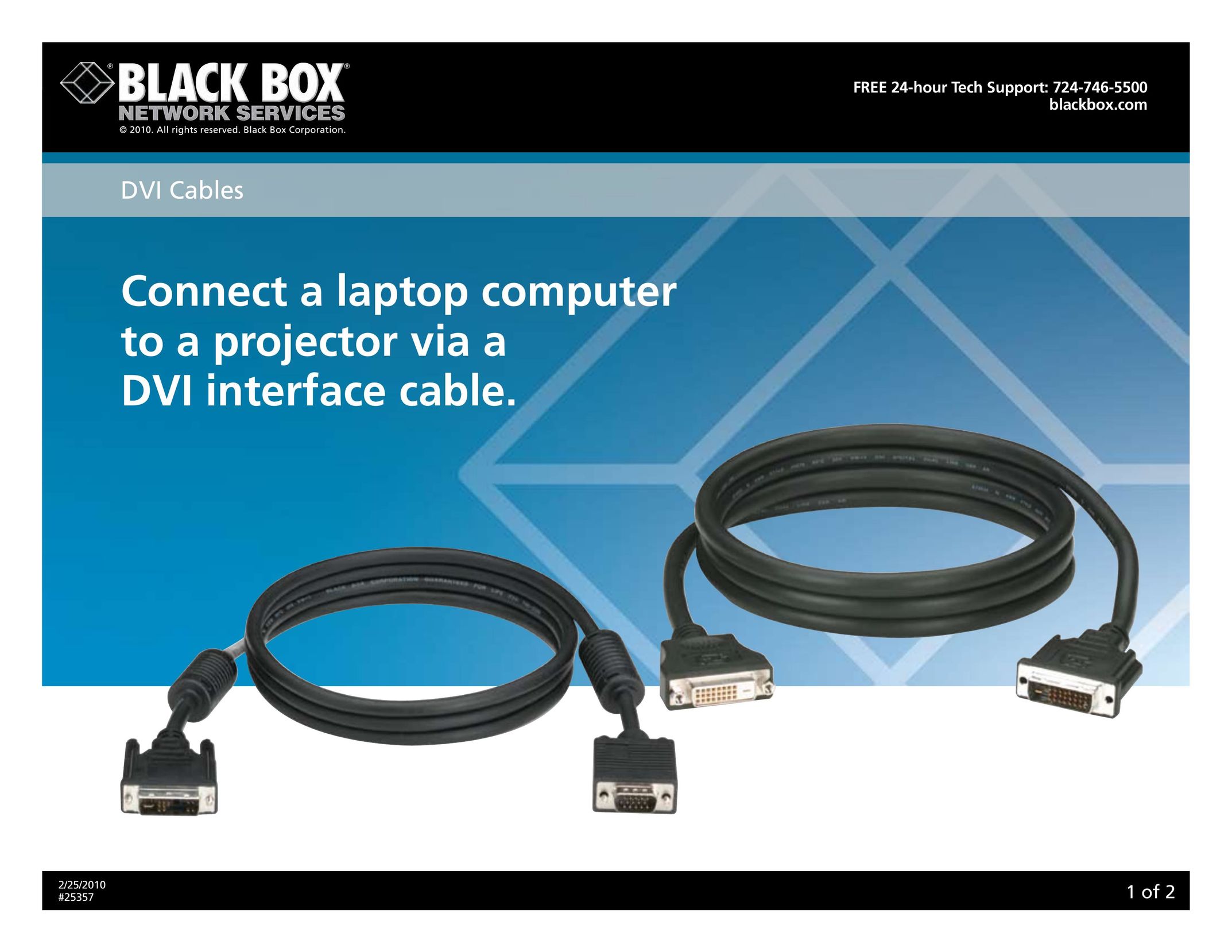 Black Box 25357 Network Cables User Manual
